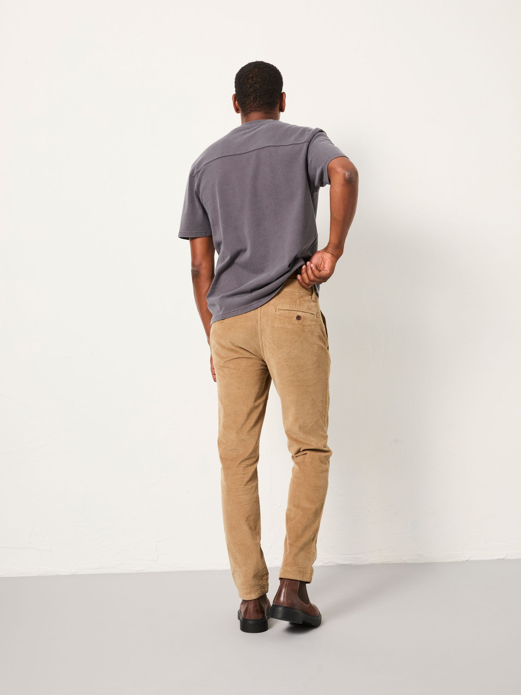 Natural Straight Cord Chino Trousers - Image 2 of 6