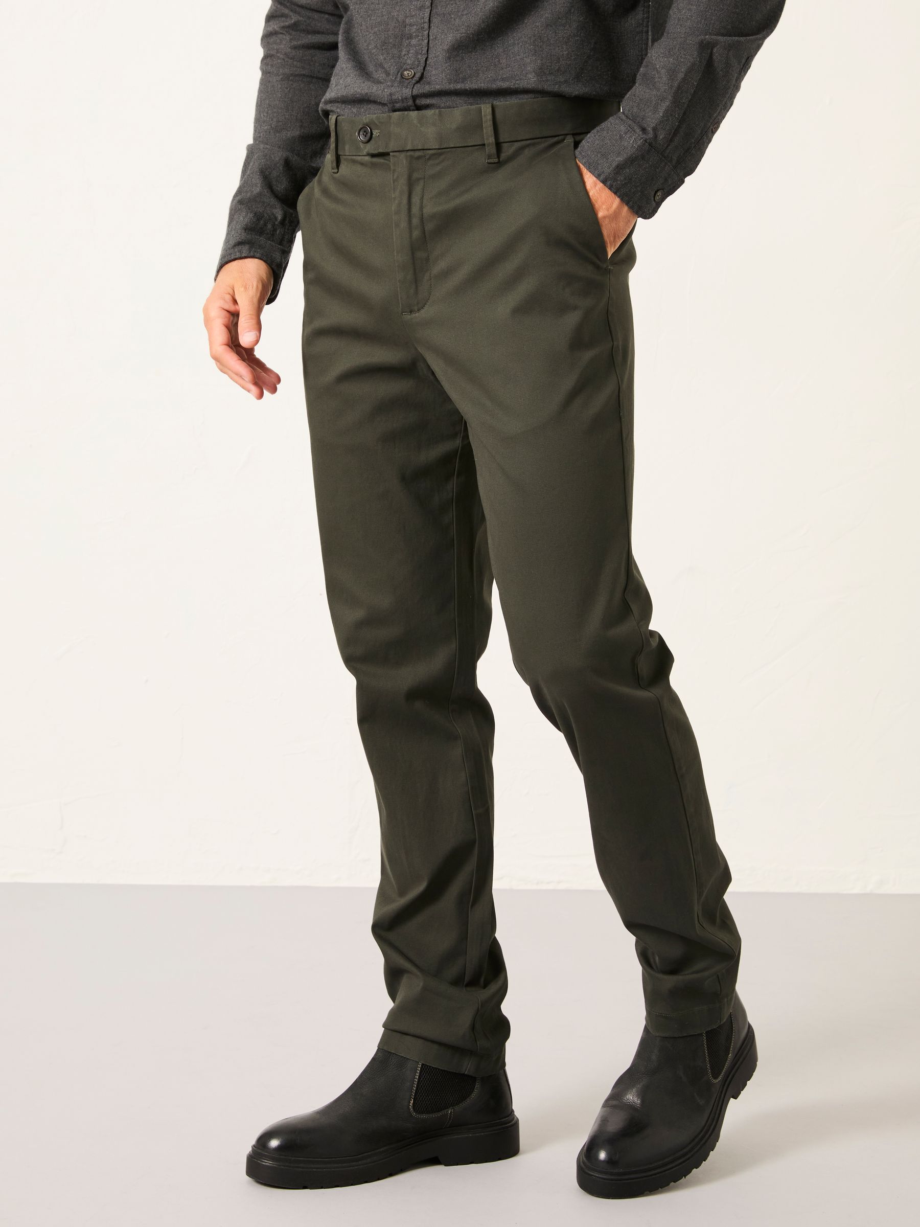 Tailored Fit Smart Chino Trousers