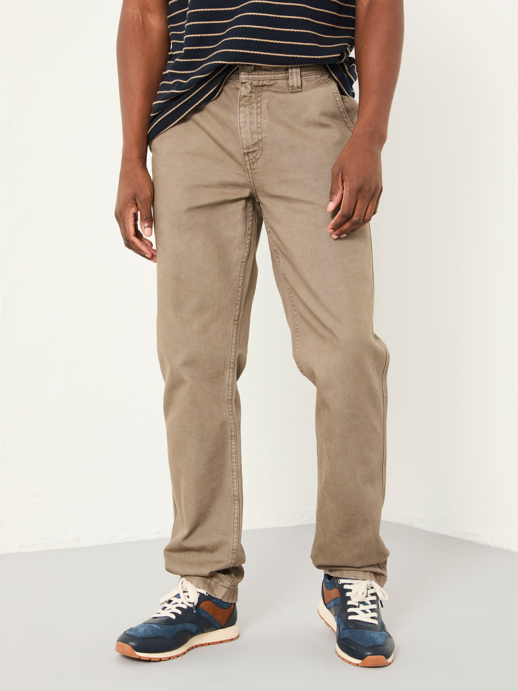 Wardley Grey Loose Fit Canvas Utility Trousers - Image 1 of 6