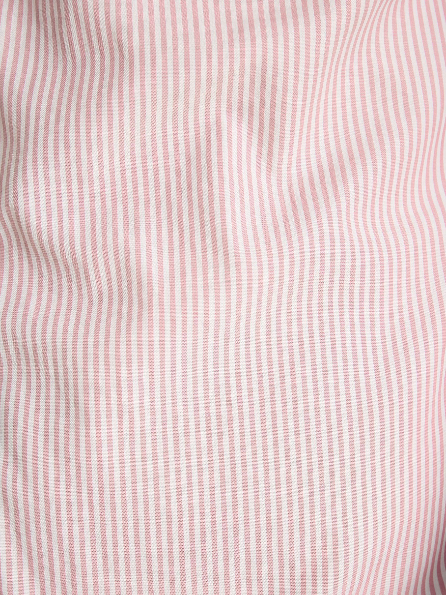 2 Pack Pink Stripe/Blue Check Lightweight Cotton Shirts Classic Fit - Image 9 of 11