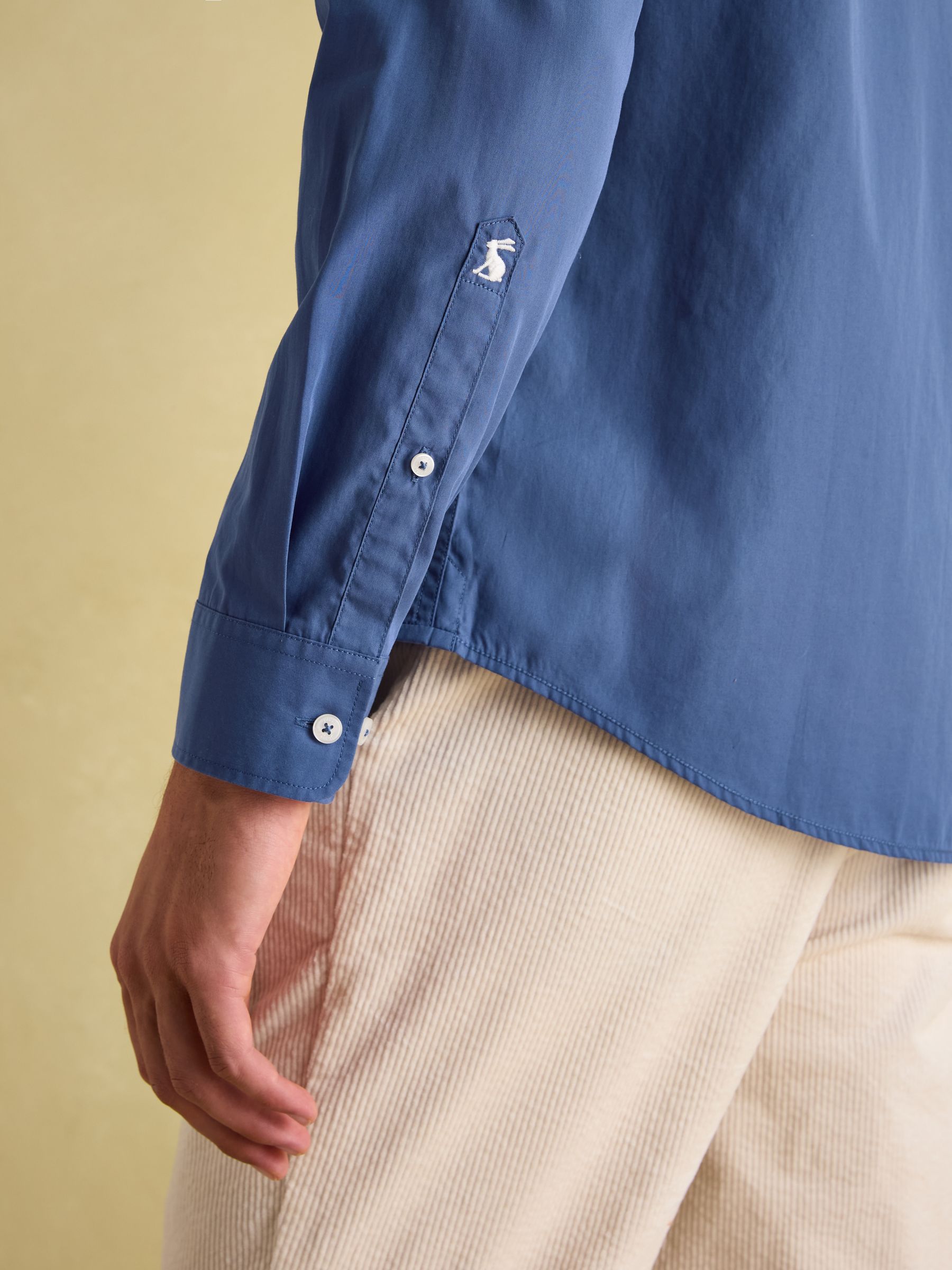 3 Pack Green/Blue Lightweight Cotton Shirts Classic Fit - Image 11 of 20
