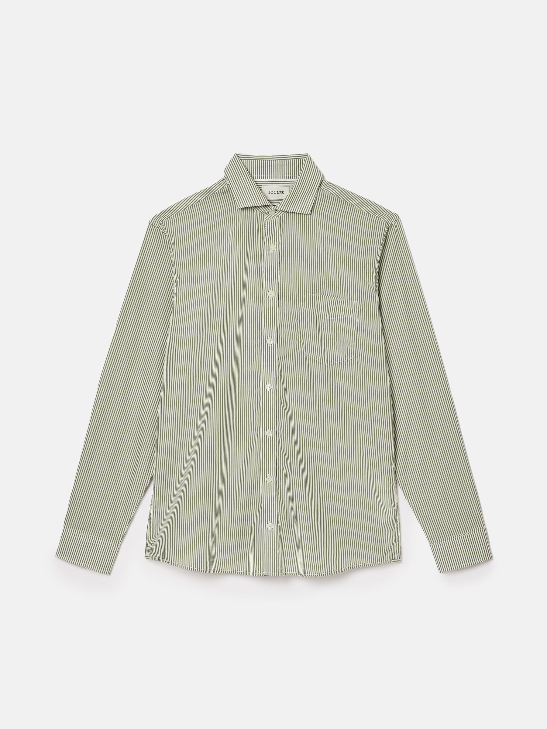 3 Pack Green/Blue Lightweight Cotton Shirts Classic Fit - Image 19 of 20