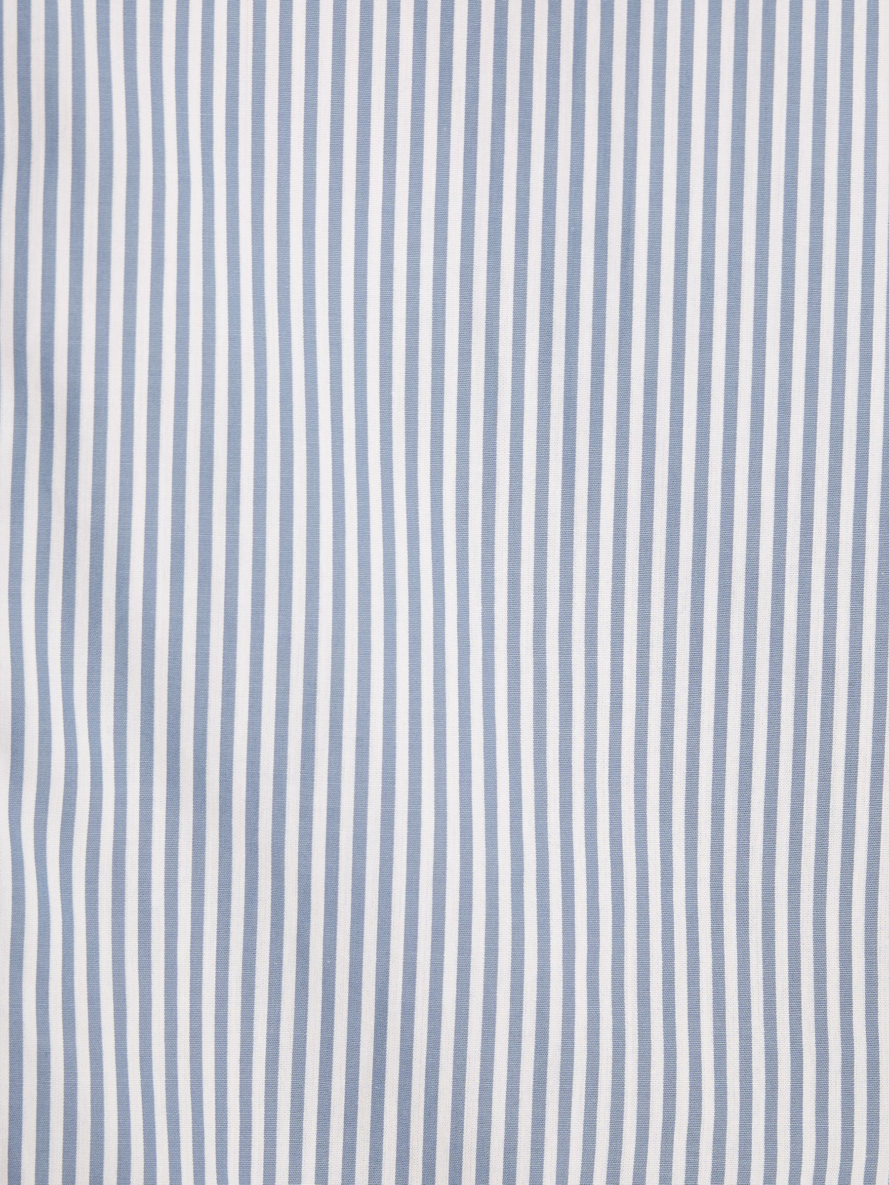 3 Pack Green Stripe/ Blue Stripe/ Pink Stripe Lightweight Cotton Shirts Classic Fit - Image 15 of 19