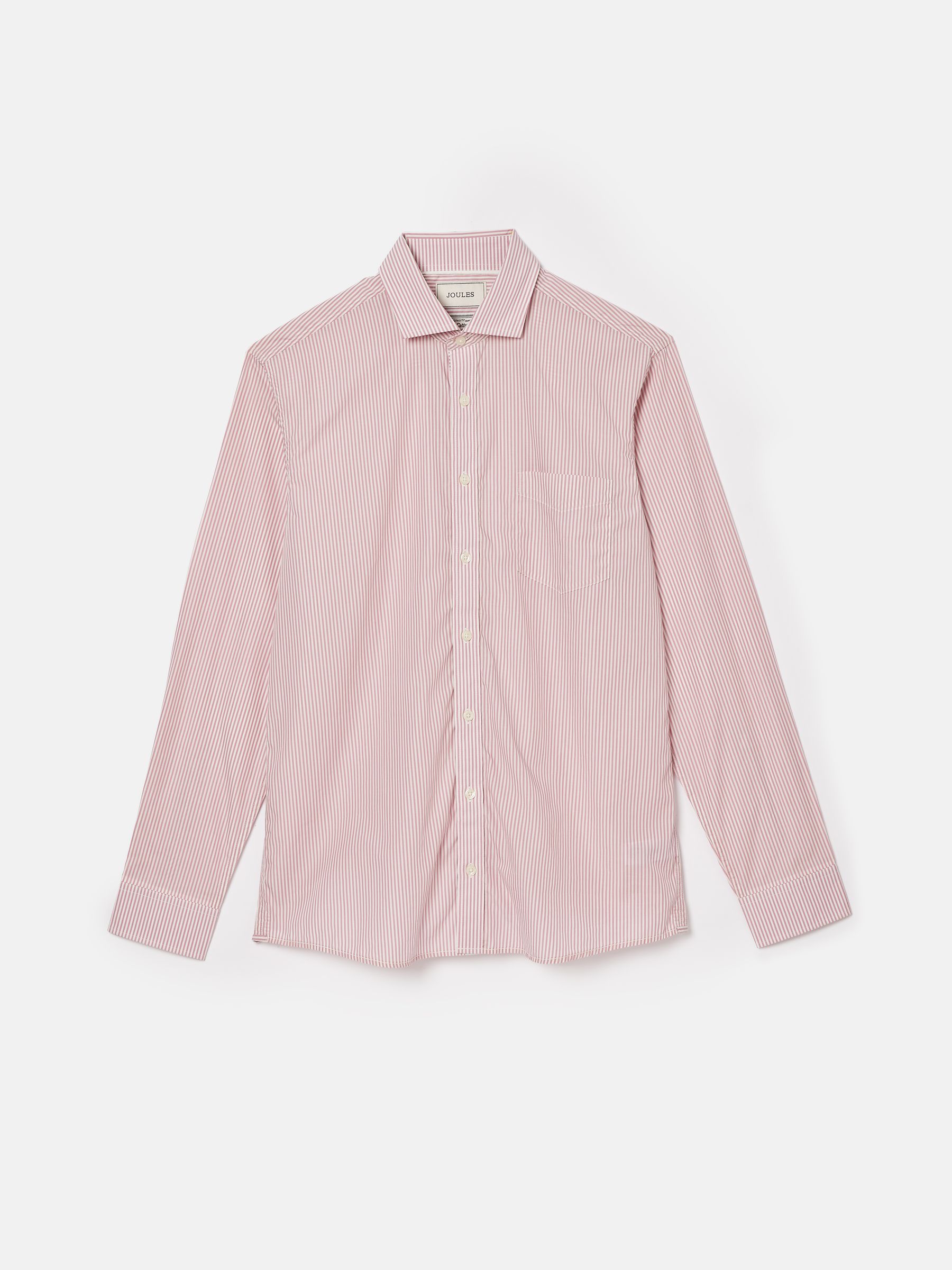 3 Pack Green Stripe/ Blue Stripe/ Pink Stripe Lightweight Cotton Shirts Classic Fit - Image 18 of 19