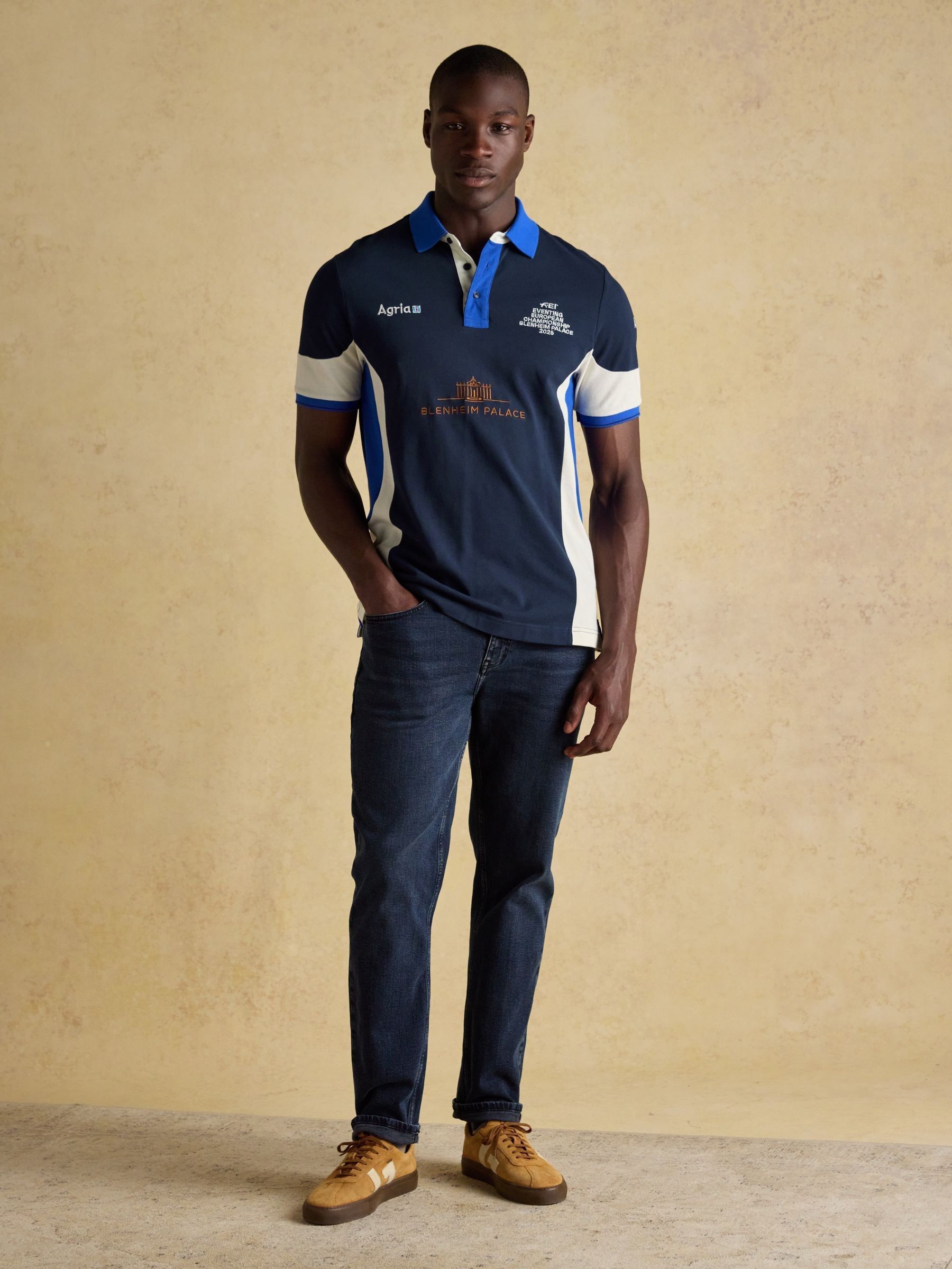 Official Blenheim Navy European Championship Pique Polo Shirt - Image 9 of 14