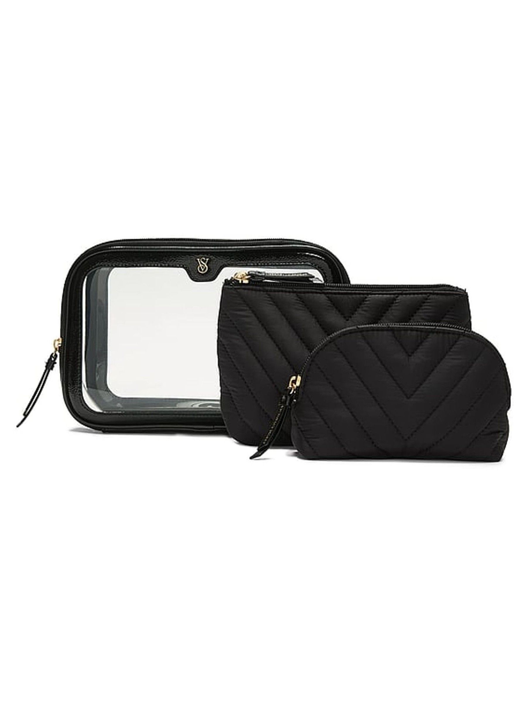 Black Travel Trio Makeup Bag - Image 1 of 3