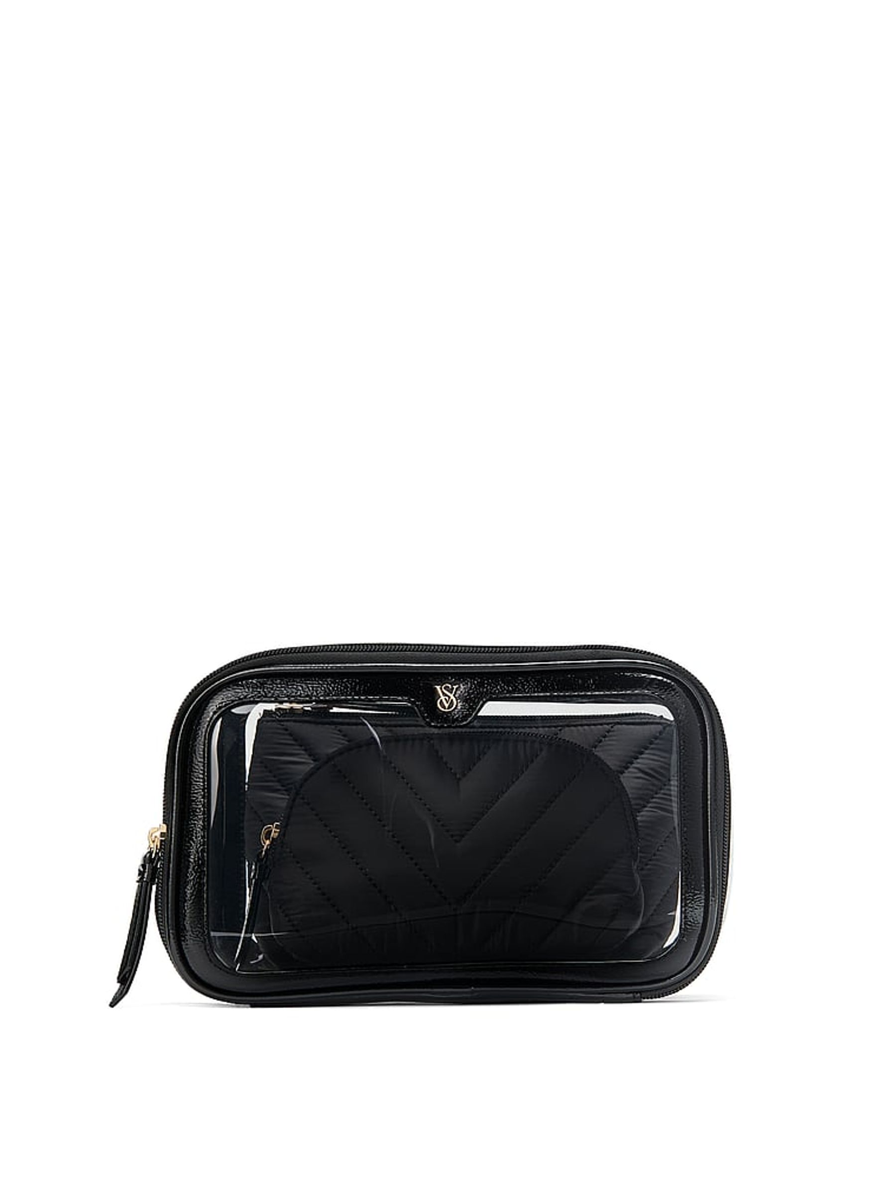 Black Travel Trio Makeup Bag - Image 2 of 3