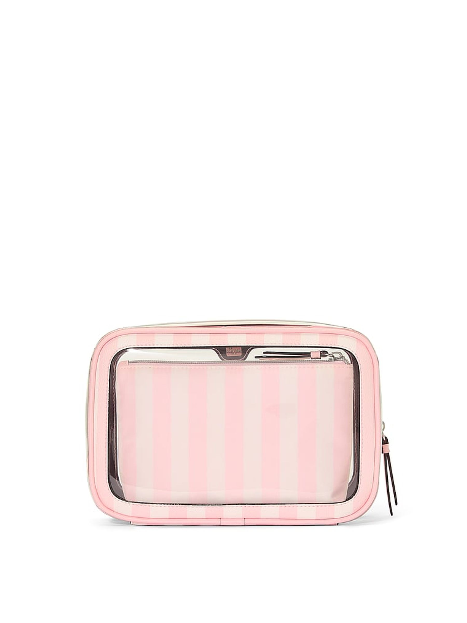Iconic Stripe Pink Travel Trio Makeup Bag - Image 3 of 3