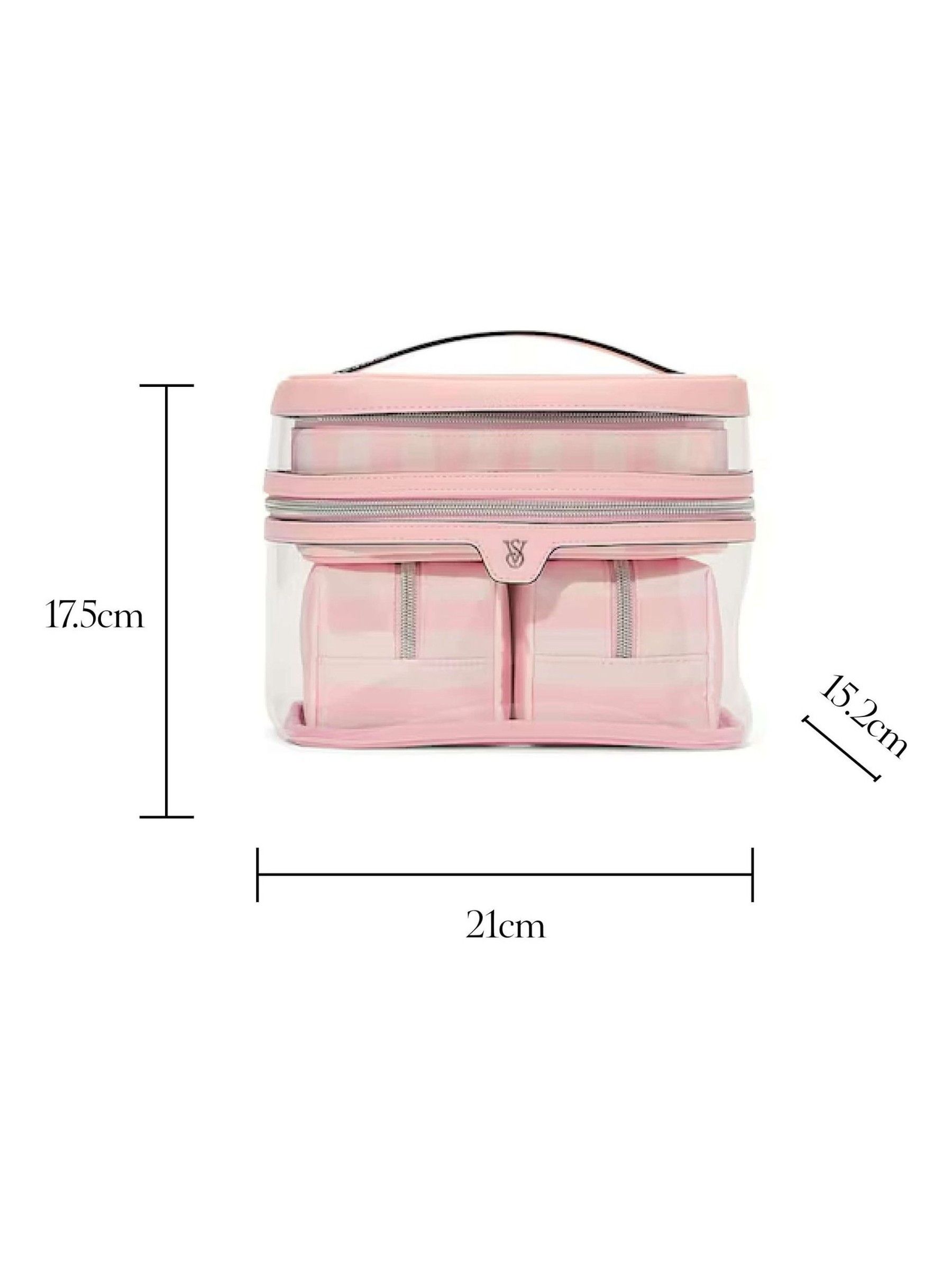 Iconic Stripe Pink 4 in 1 Makeup Bag - Image 4 of 4