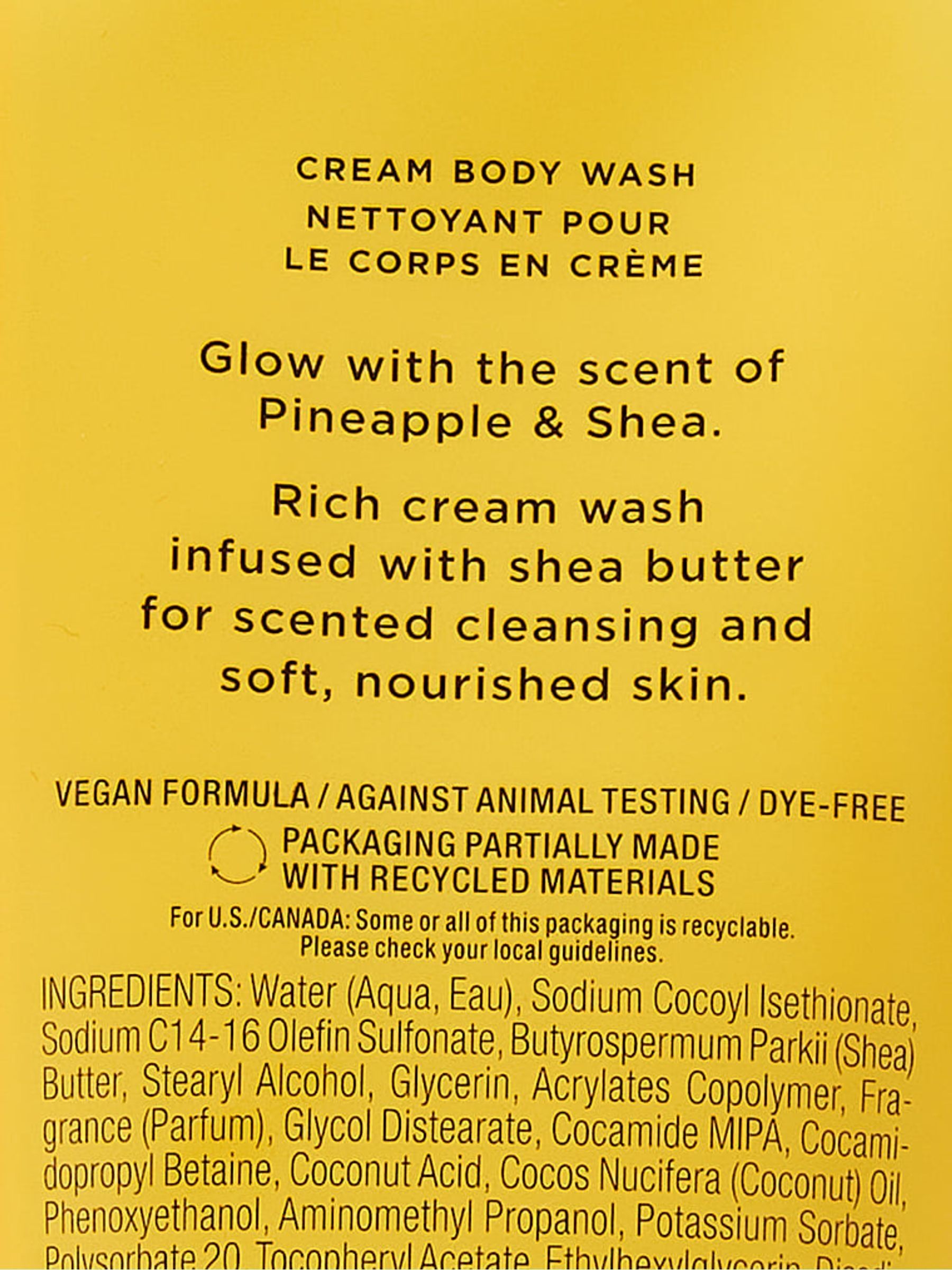 Pineapple Shea Body Wash 236ml - Image 2 of 2