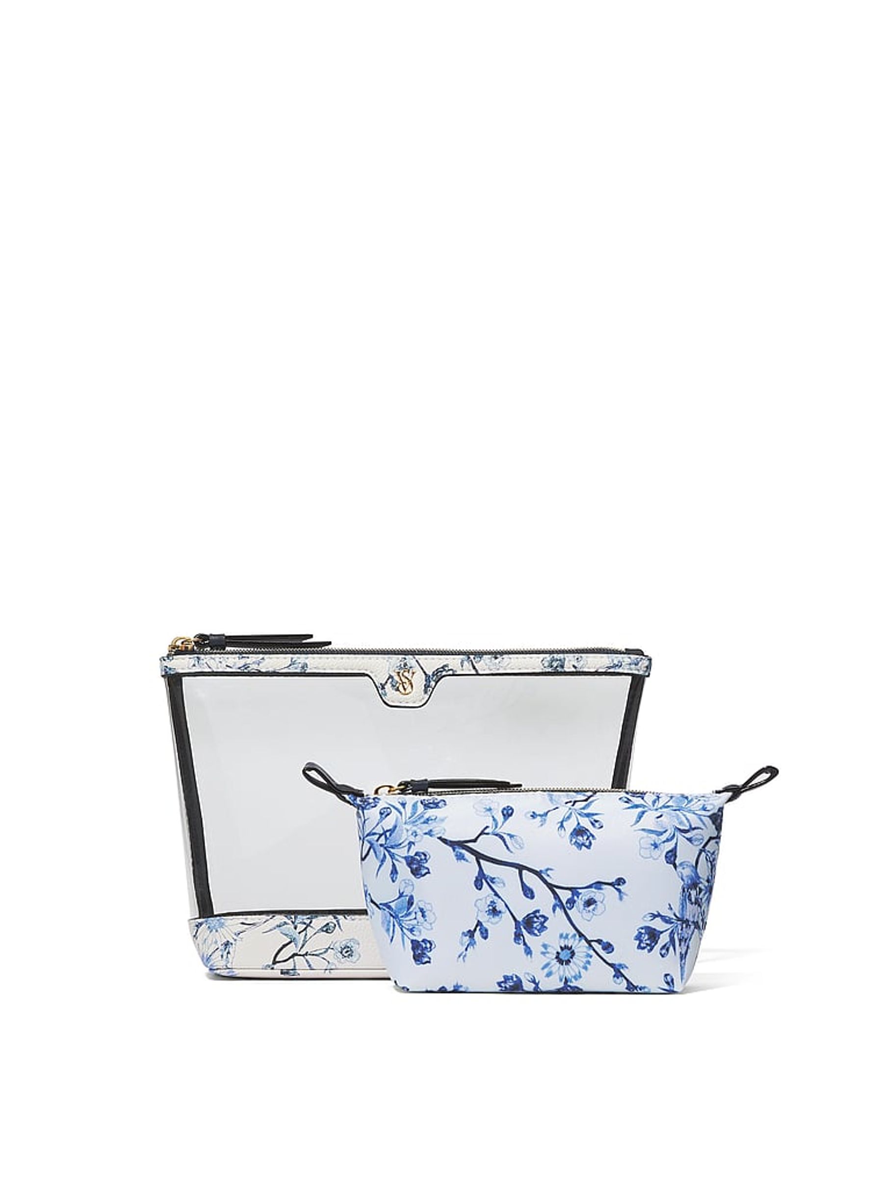 White Floral AM/PM Makeup Bag Duo - Image 1 of 2