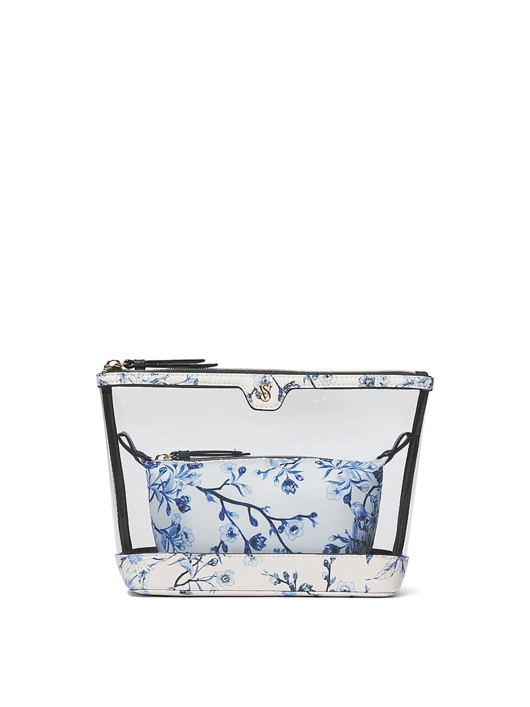 White Floral AM/PM Makeup Bag Duo - Image 2 of 2