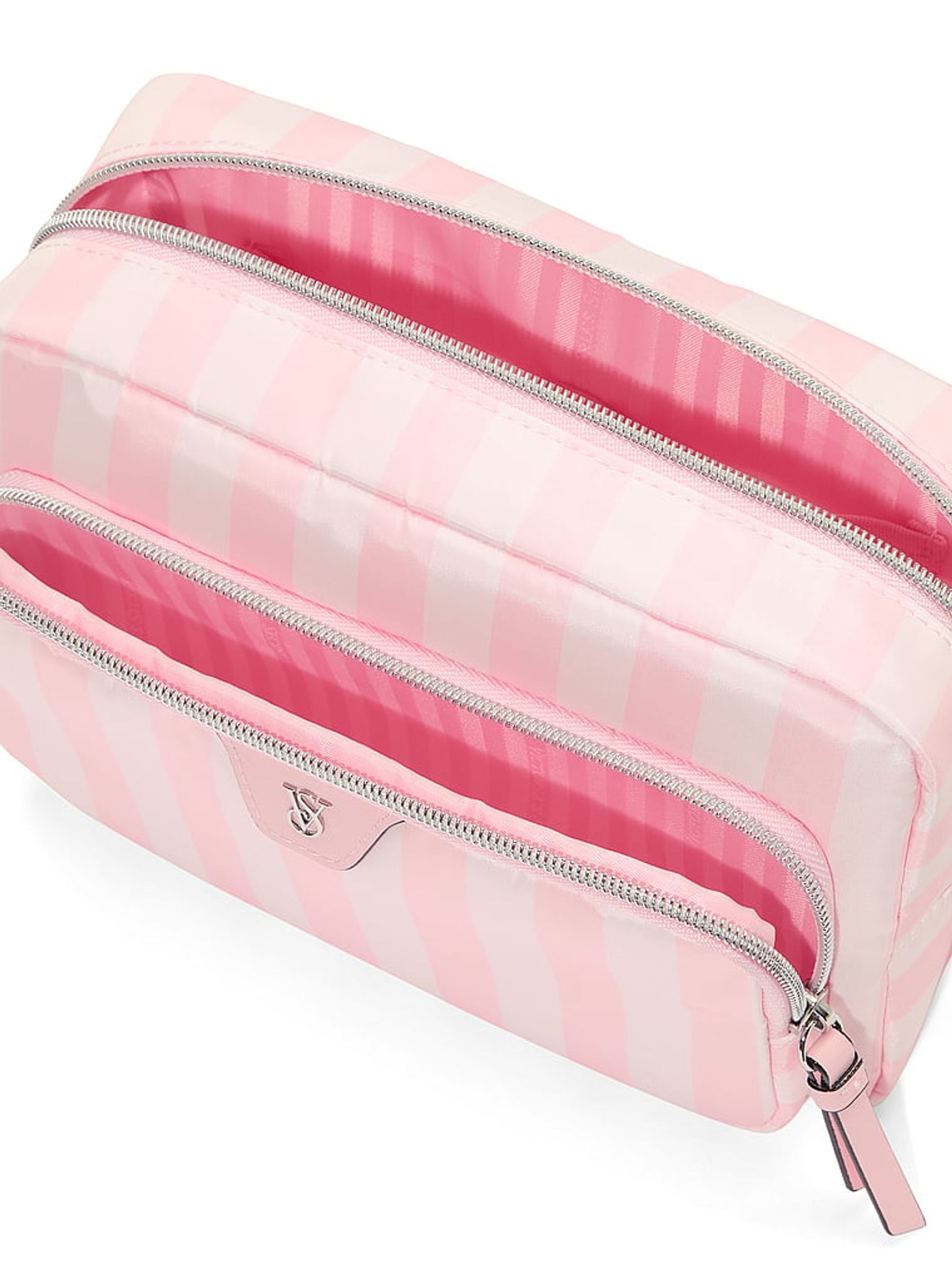 Iconic Stripe Pink Makeup Bag - Image 3 of 3