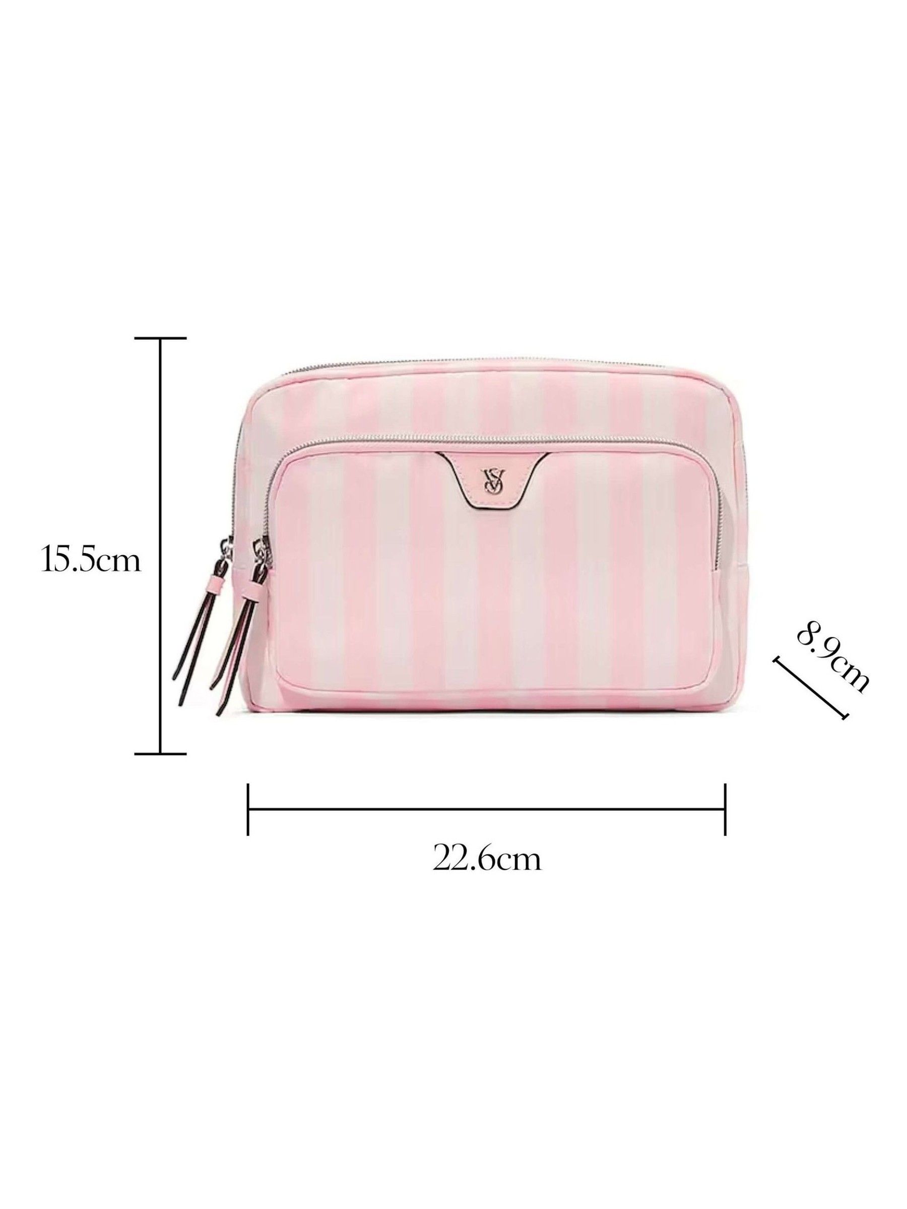 Iconic Stripe Pink Makeup Bag - Image 4 of 4