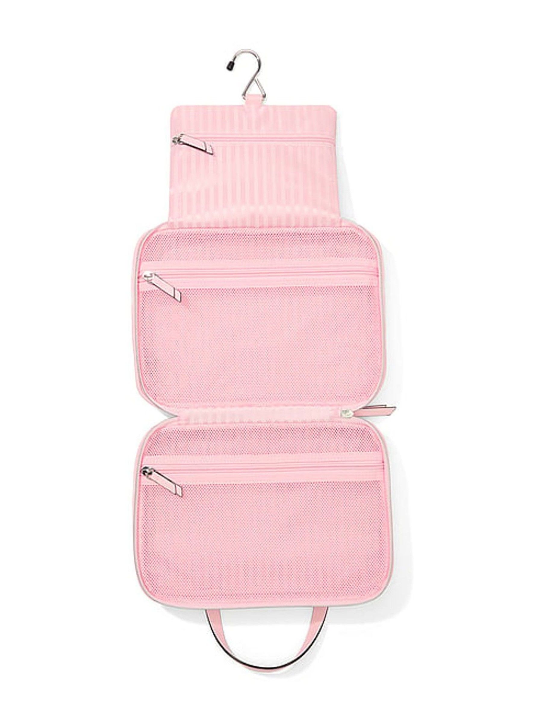 Iconic Stripe Pink Jetsetter Hanging Makeup Bag - Image 3 of 3