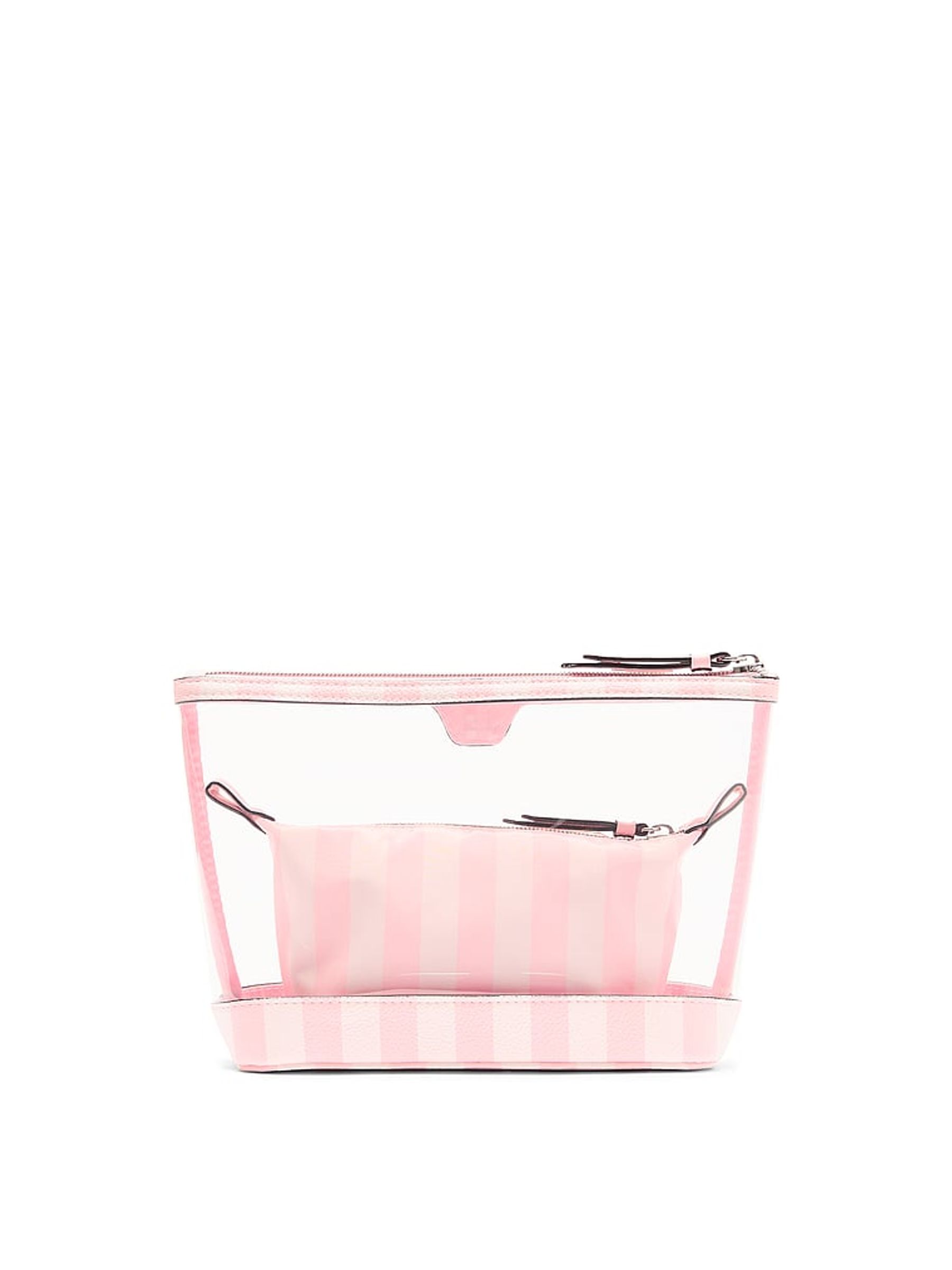 Iconic Stripe Pink AM/PM Makeup Bag Duo - Image 3 of 3