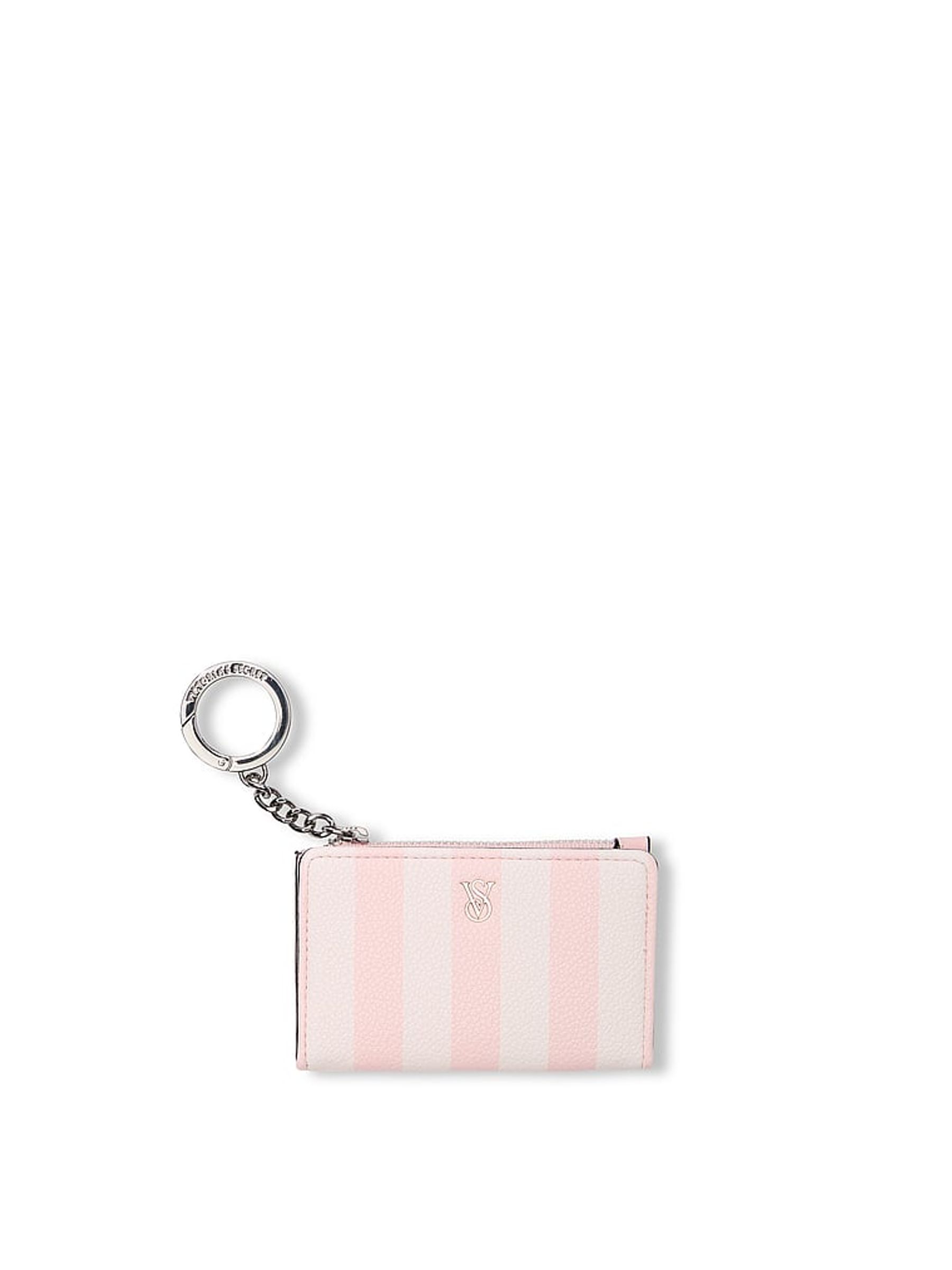 Iconic Stripe Pink Foldable Card Holder - Image 1 of 2