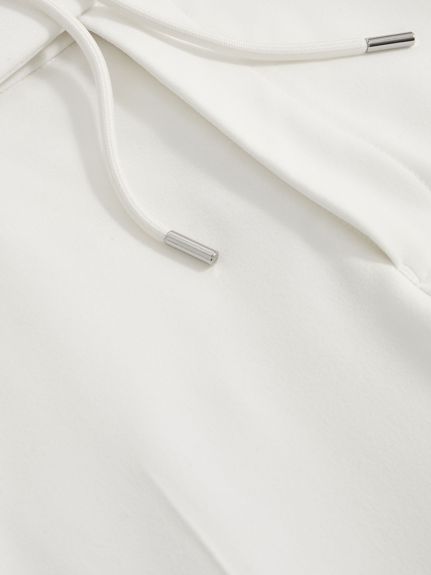 Stretch Slim-Fit Drawstring Trousers in White - Image 8 of 8