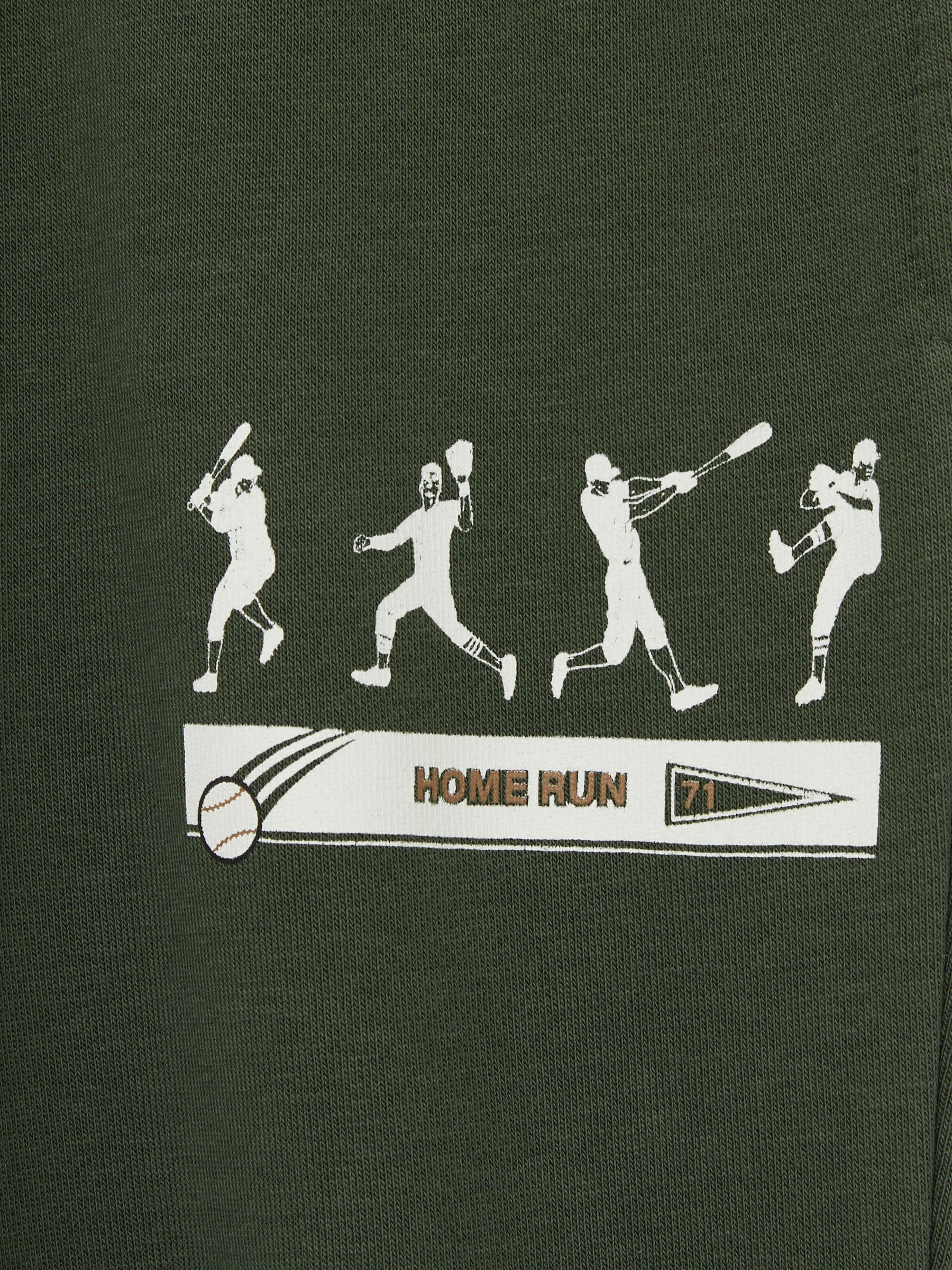 9-13 yrs Varsity League Oversized Joggers Cotton-Blend in Pine Green - Image 5 of 5