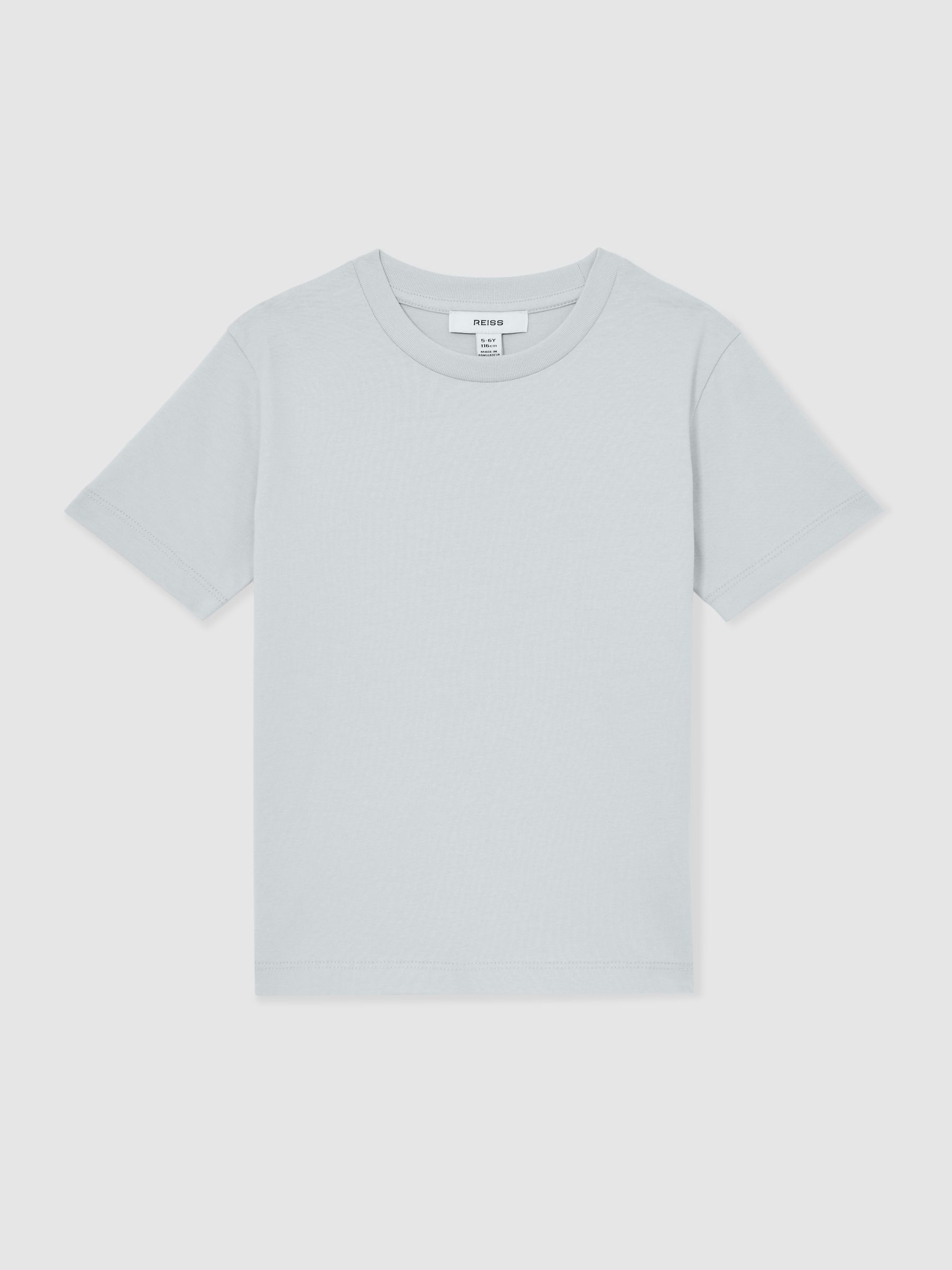 Crew Neck T-Shirt in Mint Blue - Image 1 of 4