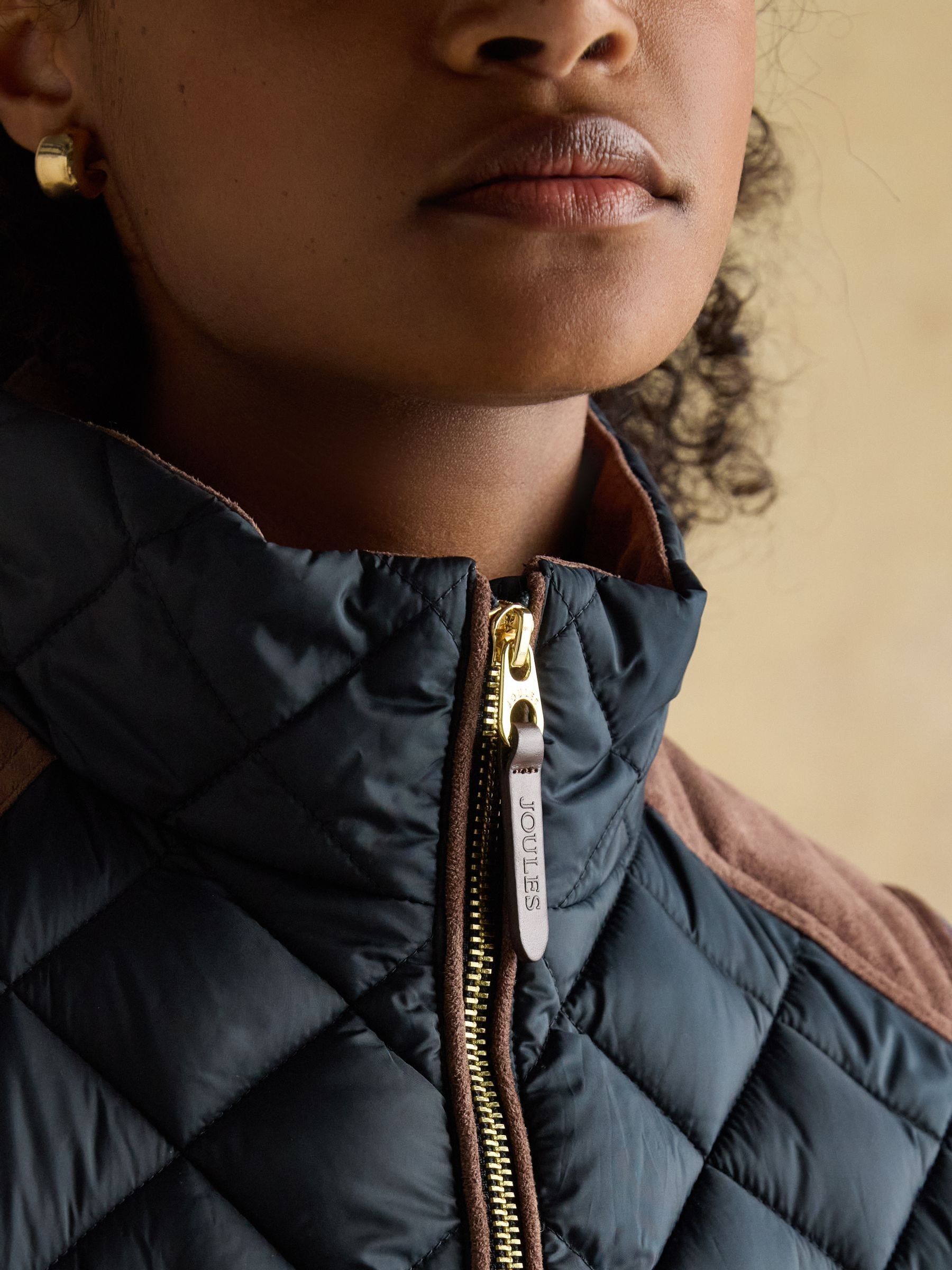 Official Blenheim Navy European Championship Showerproof Diamond Quilted Gilet - Image 8 of 12