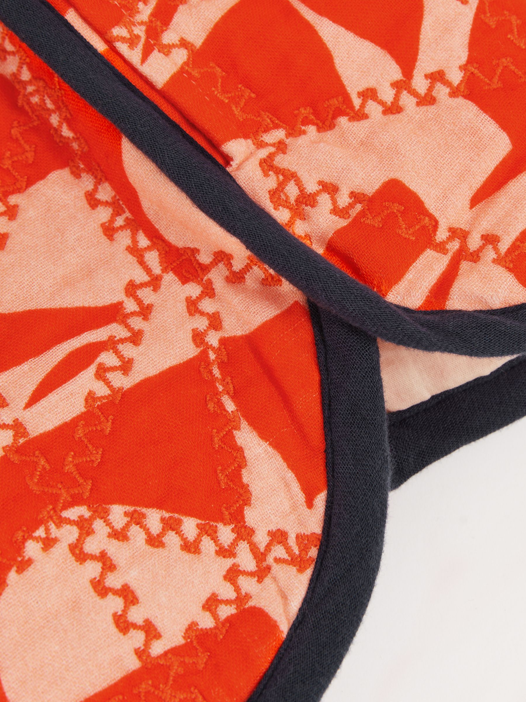 Cotton Graphic-Print Quilted Shorts in Multi - Image 4 of 4