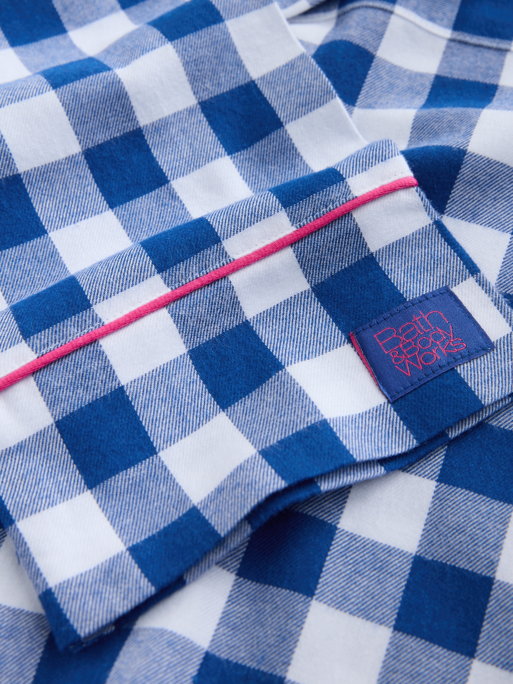 Blue Check Button Through Pyjama Set - Image 11 of 11