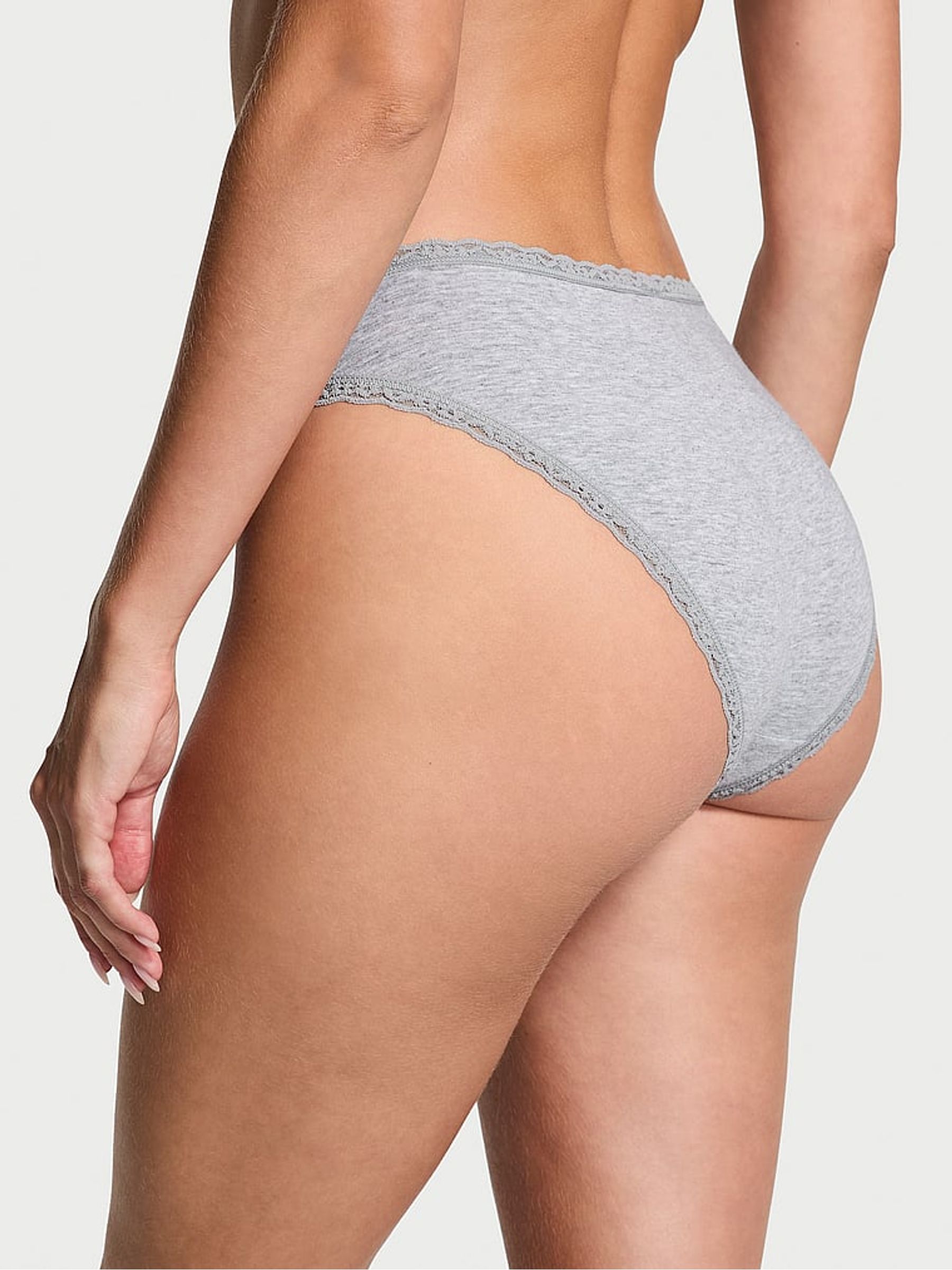 Grey Heather Bikini Knickers - Image 2 of 3