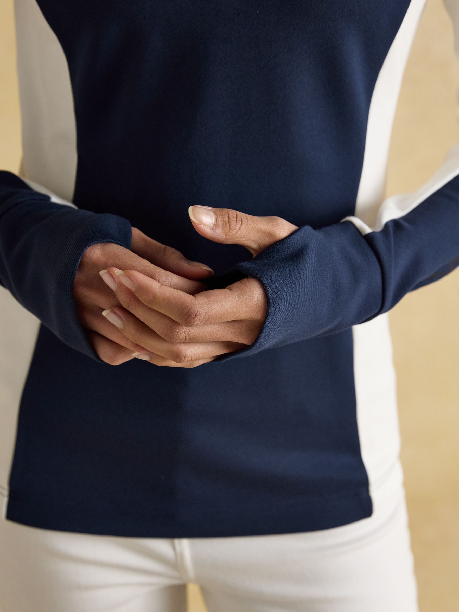 Official Blenheim Navy European Championship 1/4 Zip Long Sleeve Top - Image 5 of 8