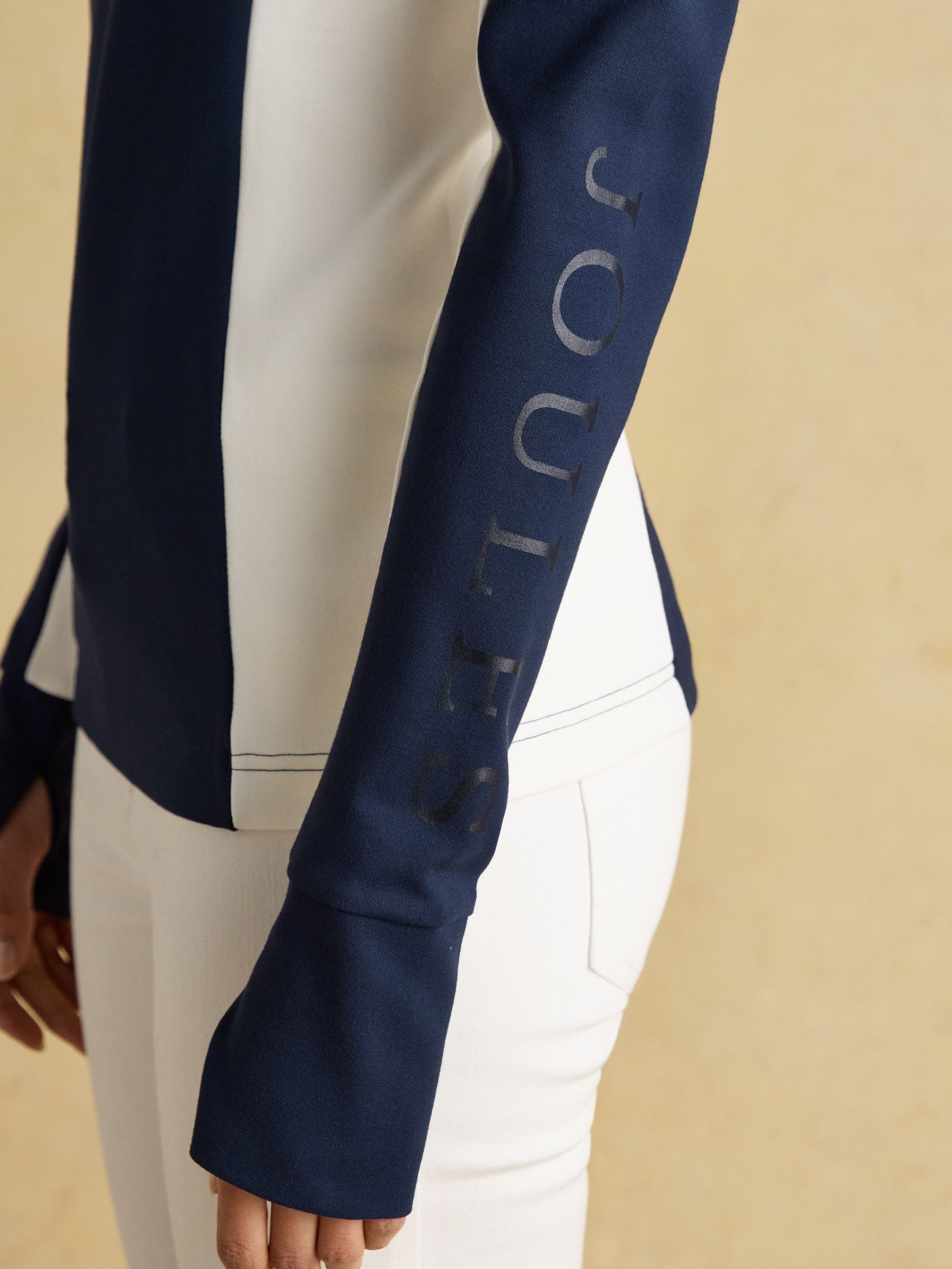 Official Blenheim Navy European Championship 1/4 Zip Long Sleeve Top - Image 6 of 8