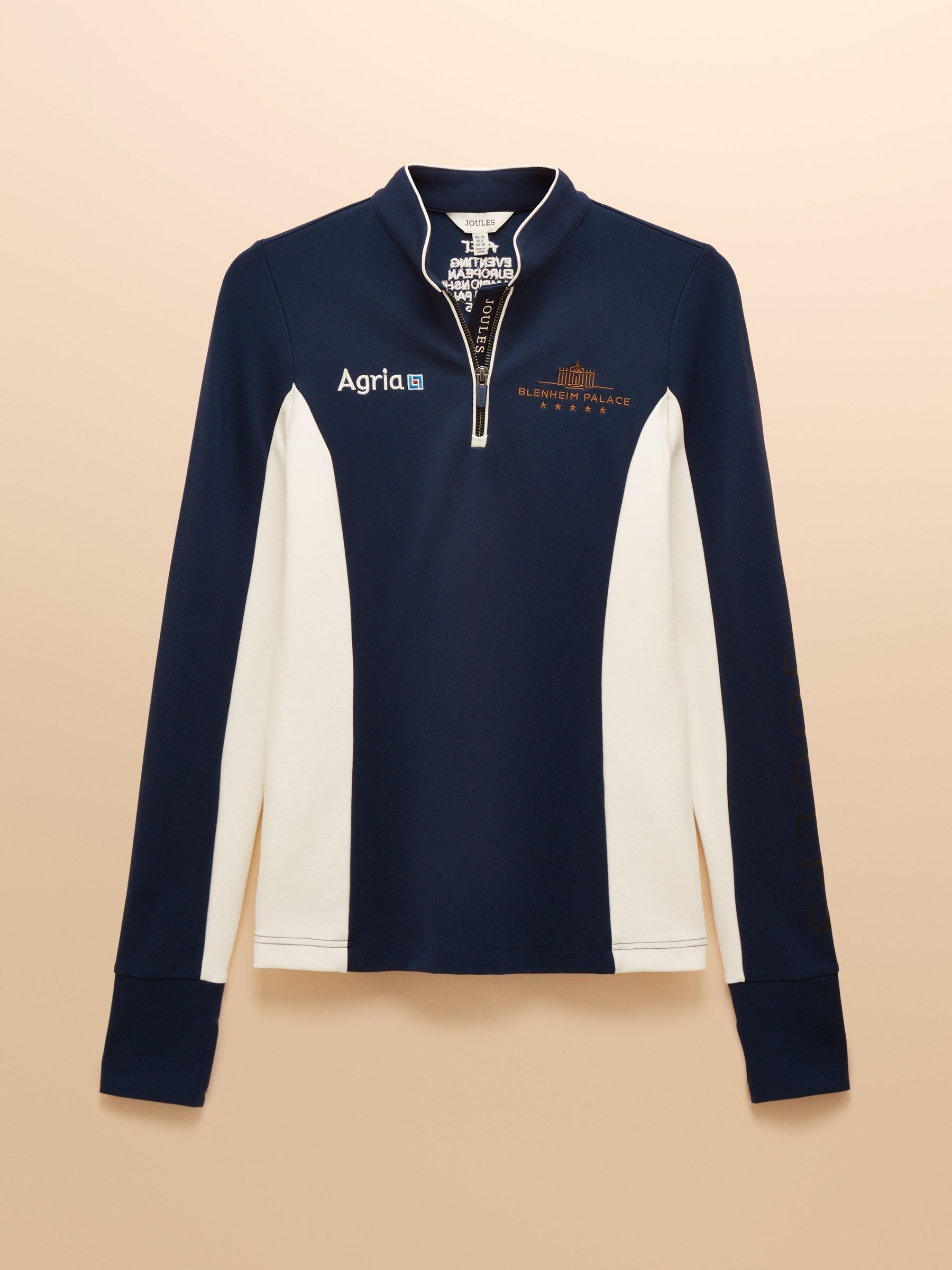 Official Blenheim Navy European Championship 1/4 Zip Long Sleeve Top - Image 8 of 8