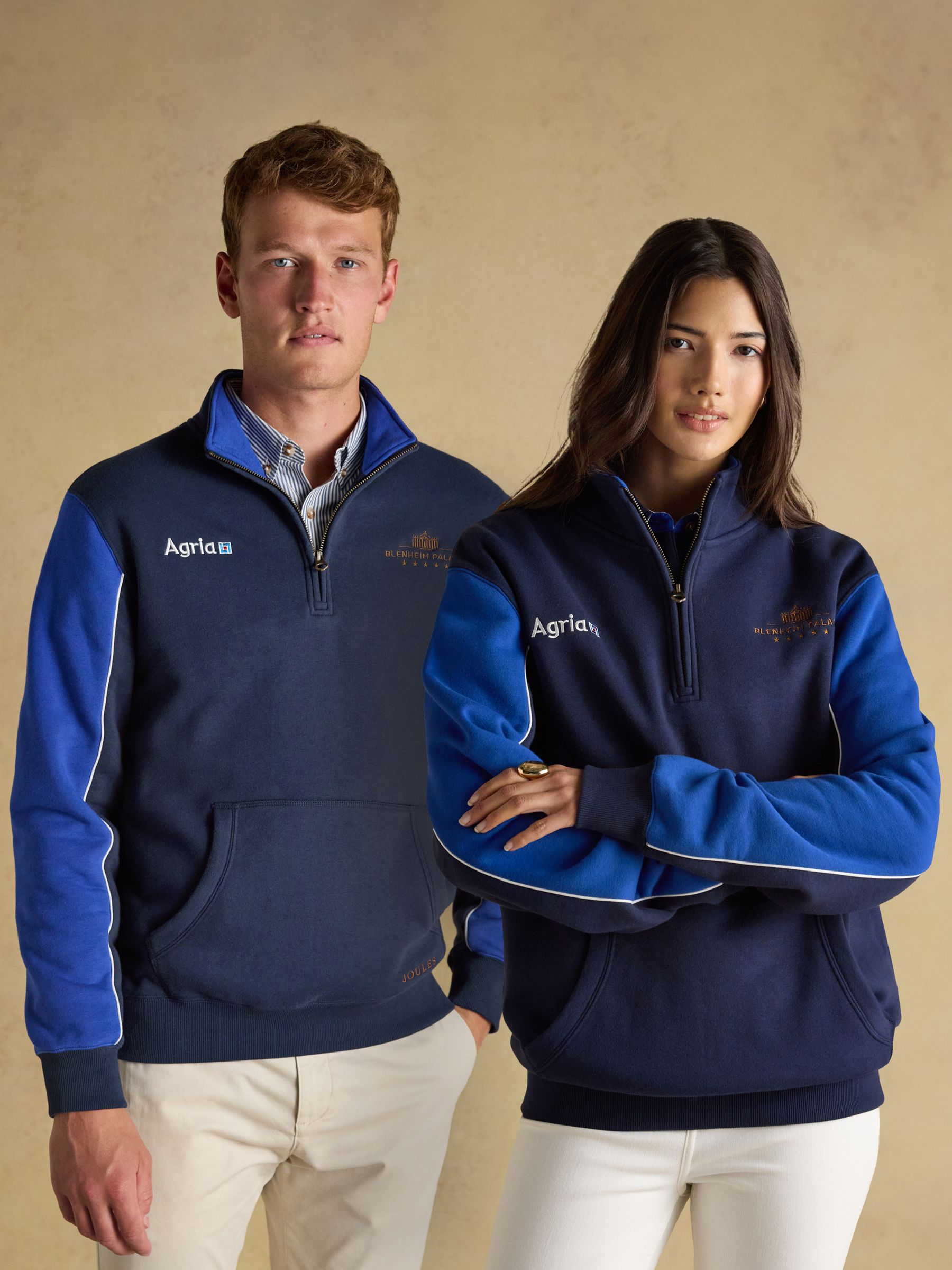 Official Blenheim Navy European Championship 1/4 Zip Sweatshirt 