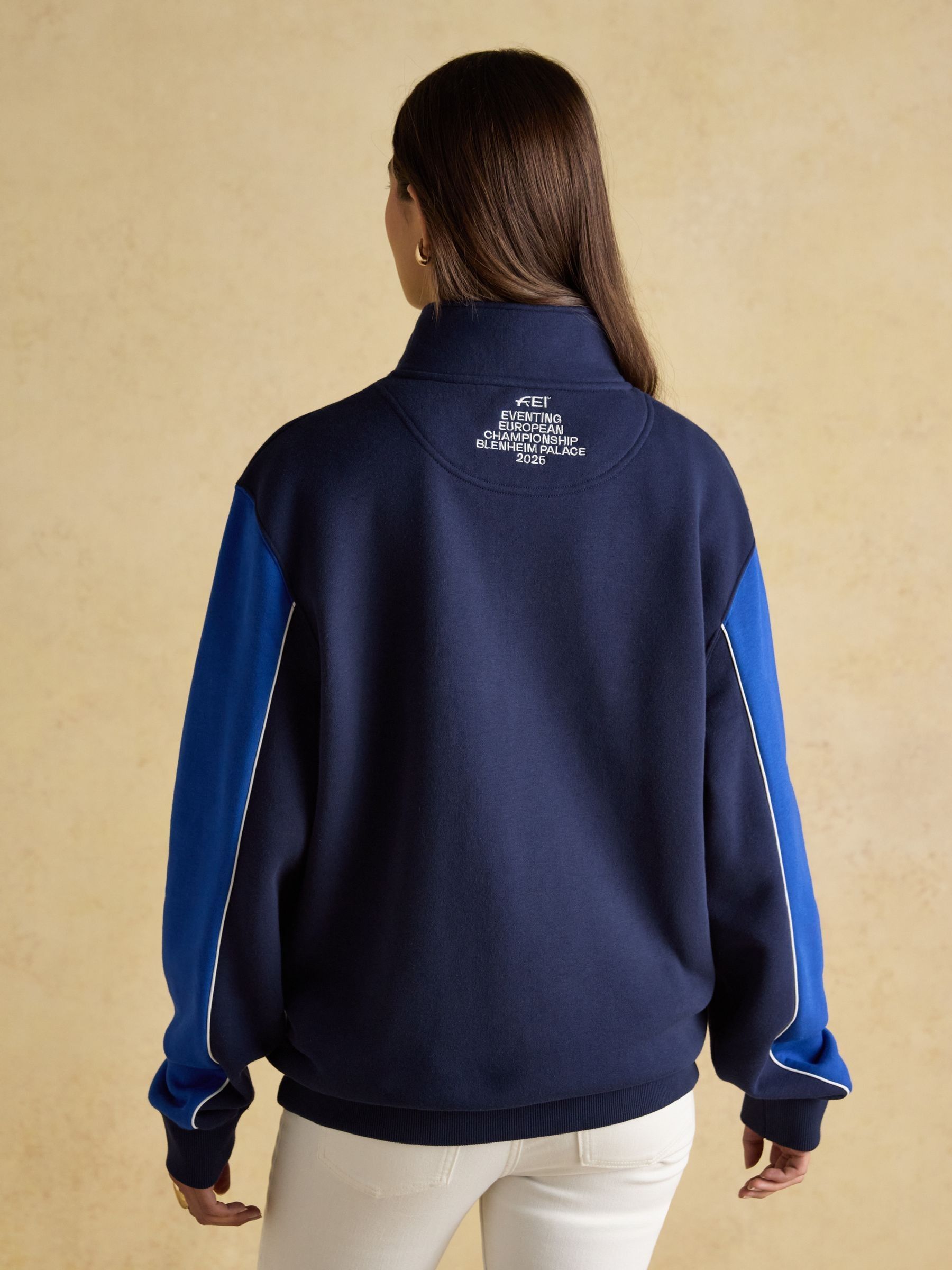 Official Blenheim Navy European Championship 1/4 Zip Sweatshirt - Image 3 of 9