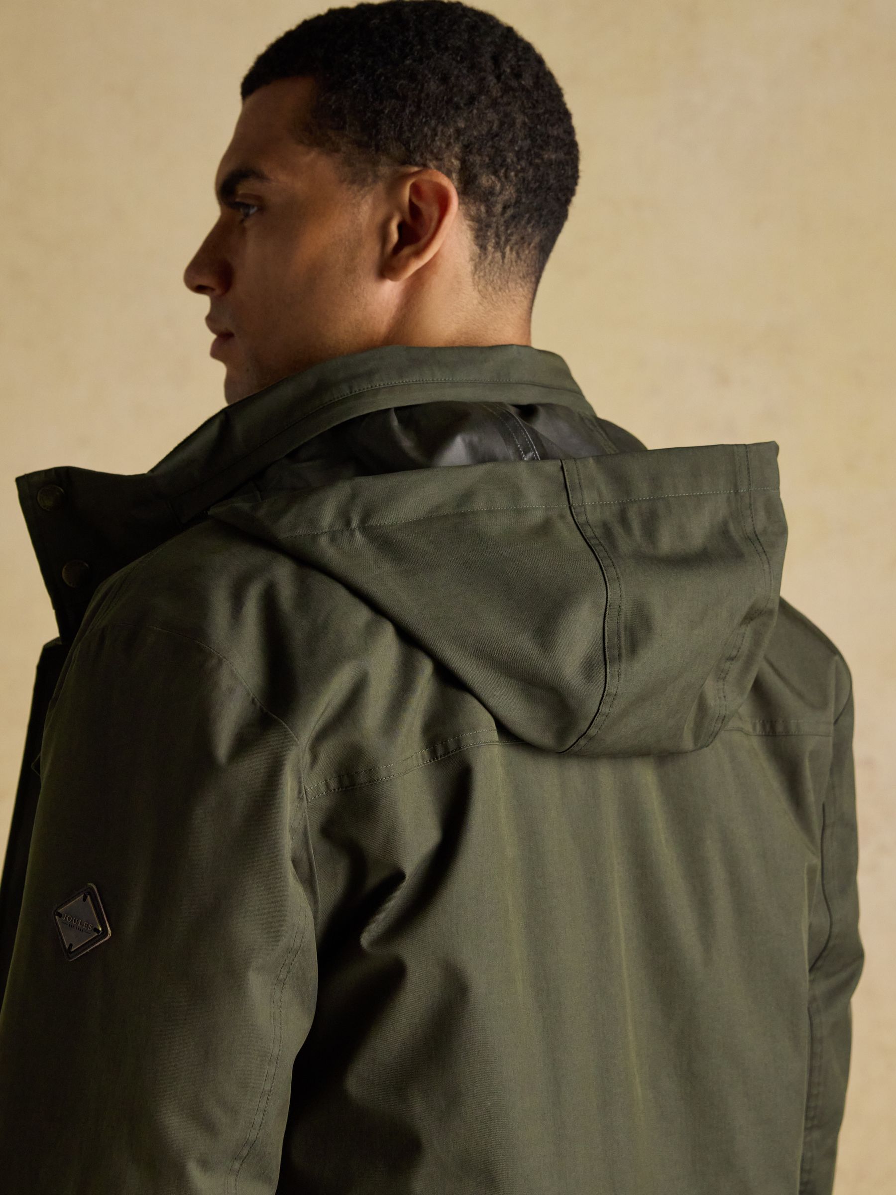 Beckett Green Waterproof Field Coat With Packable Hood - Image 13 of 14
