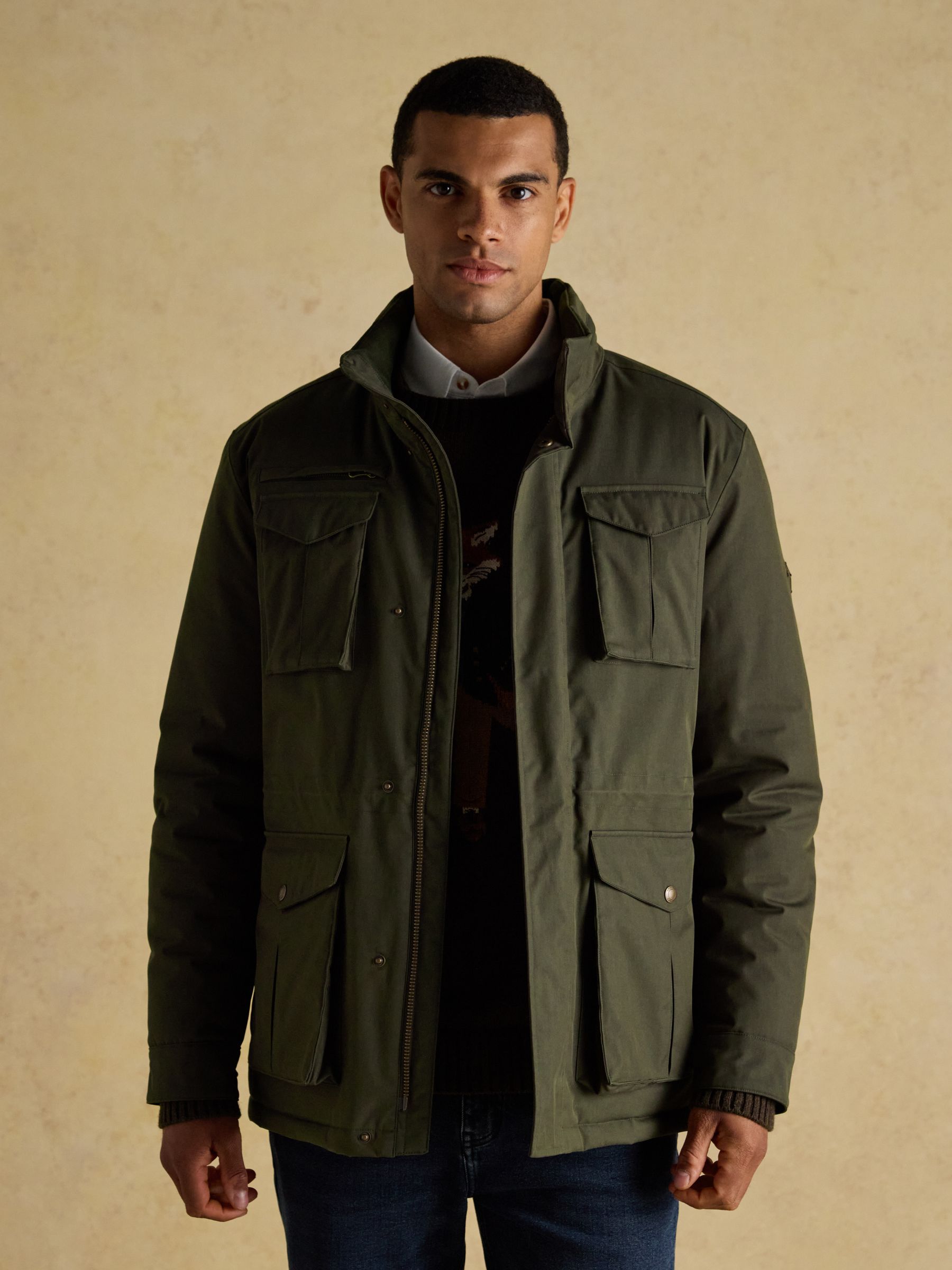 Beckett Green Waterproof Field Coat With Packable Hood - Image 5 of 14