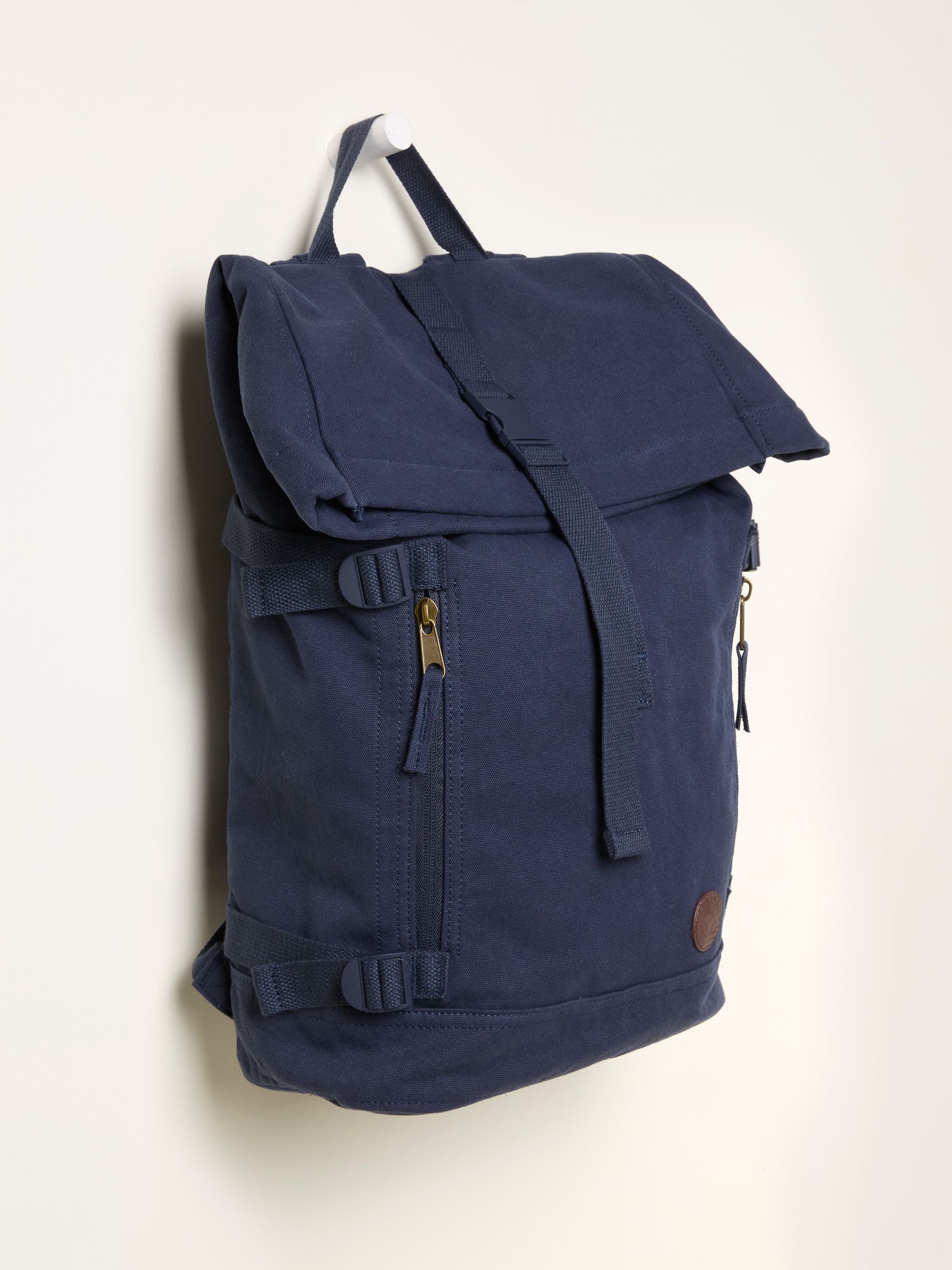 Navy Roll Top Backpack - Image 4 of 4