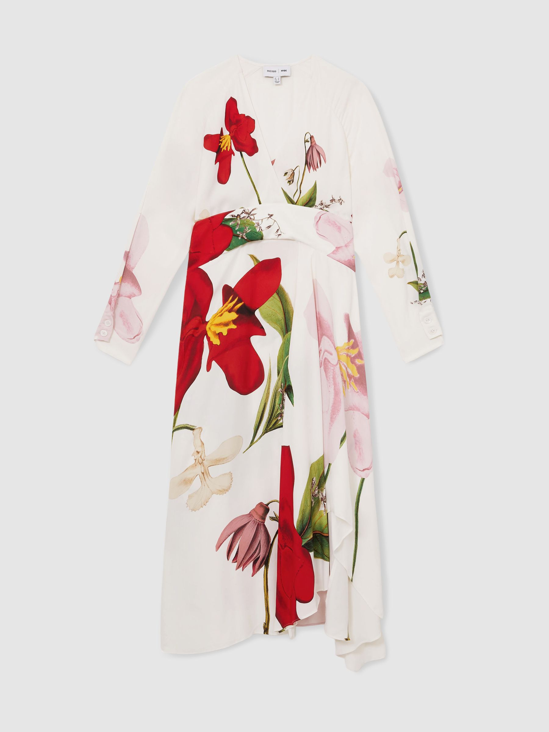Reiss | NYBG Floral-Print Maxi Dress in Ivory - Image 2 of 7