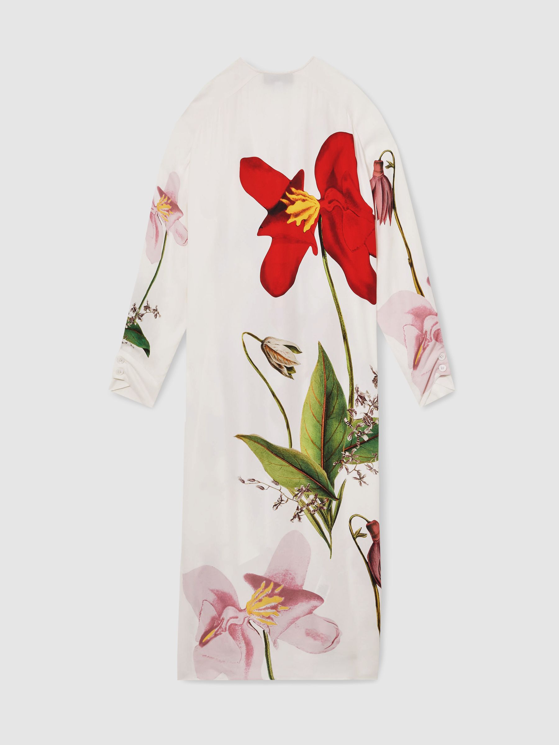 Reiss | NYBG Floral-Print Maxi Dress in Ivory - Image 6 of 7