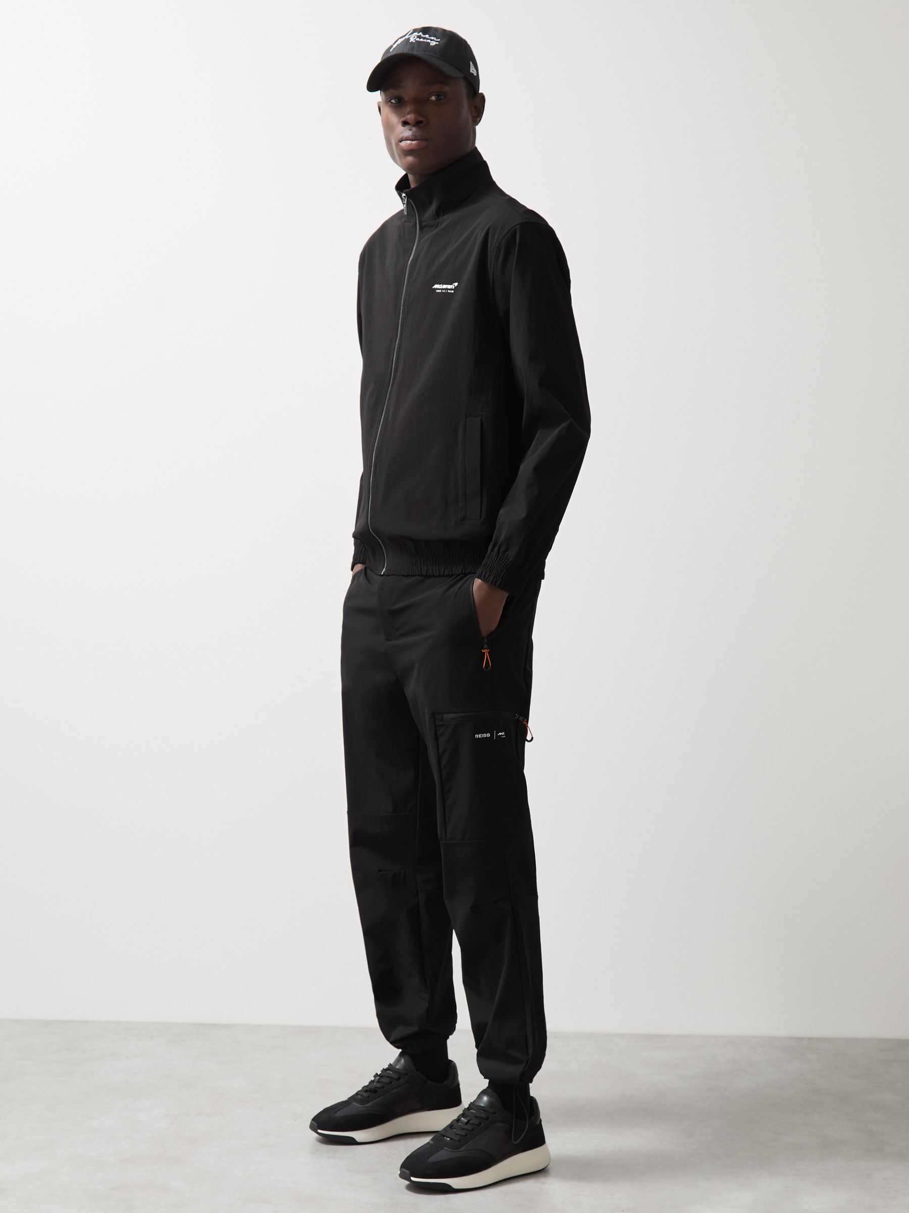 McLaren F1 Team Tech Cargo Trousers in Black - Image 1 of 8