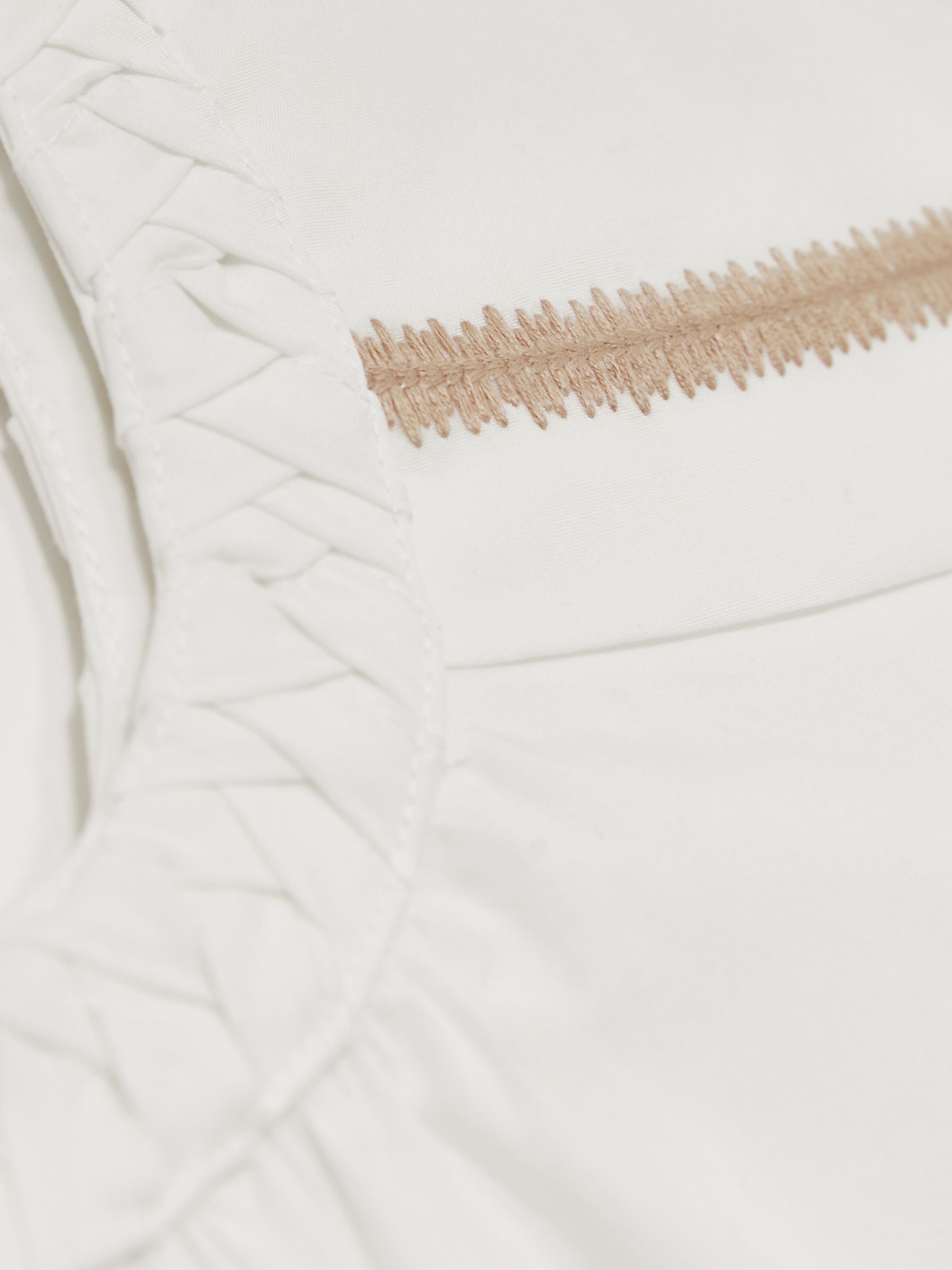 Plaited Trim Sleeveless Dress in Ivory - Image 1 of 4