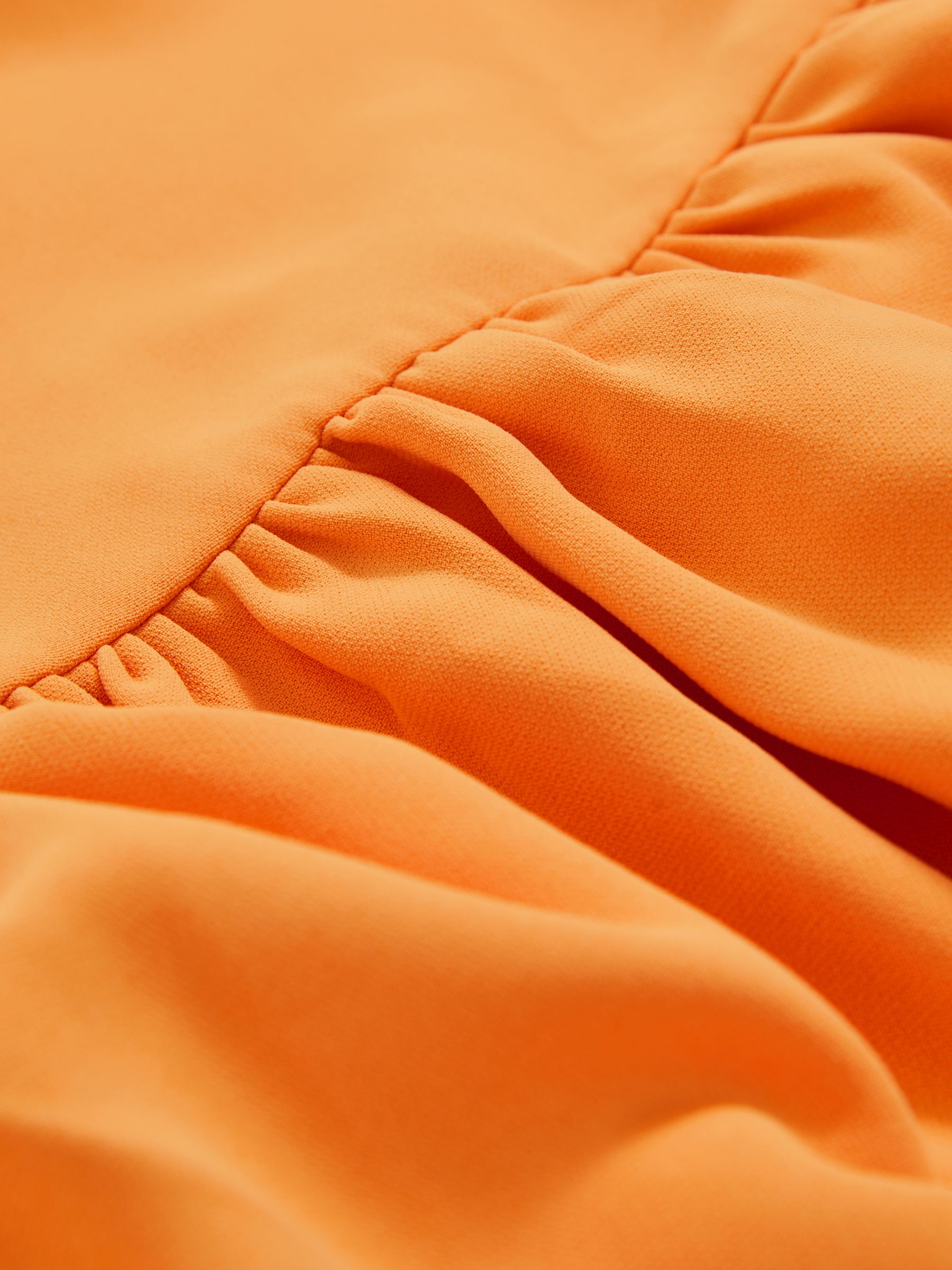 4-9 yrs One-Shoulder Tiered Dress in Orange - Image 4 of 4