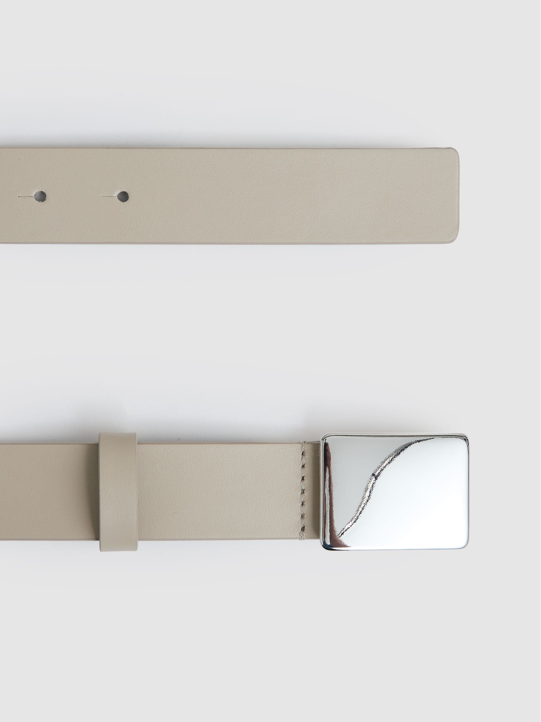 Square-Buckle Belt in Stone - Image 3 of 4