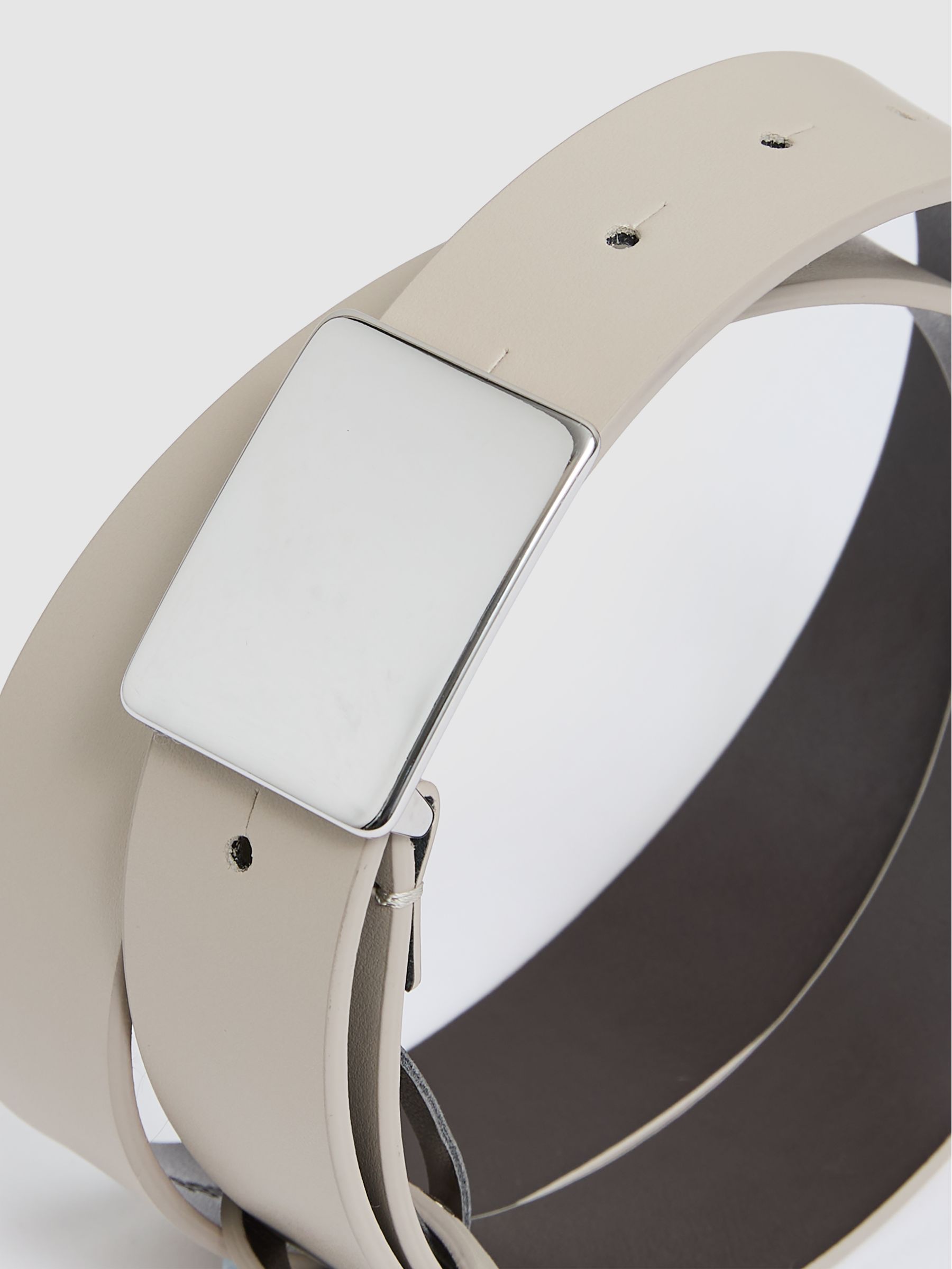 Square-Buckle Belt in Stone - Image 4 of 4