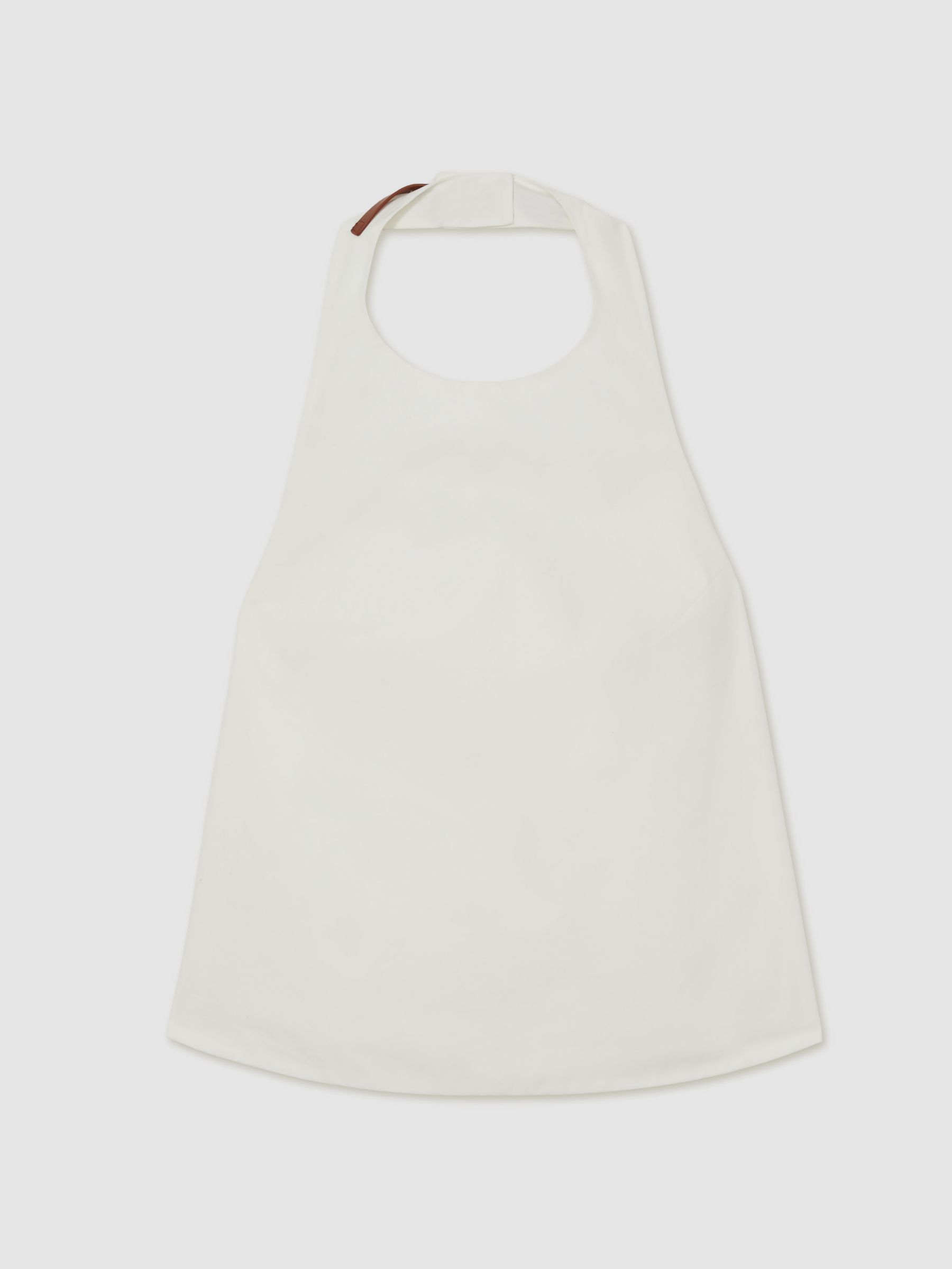 Cotton Belt-Halterneck Top in Ivory - Image 2 of 6