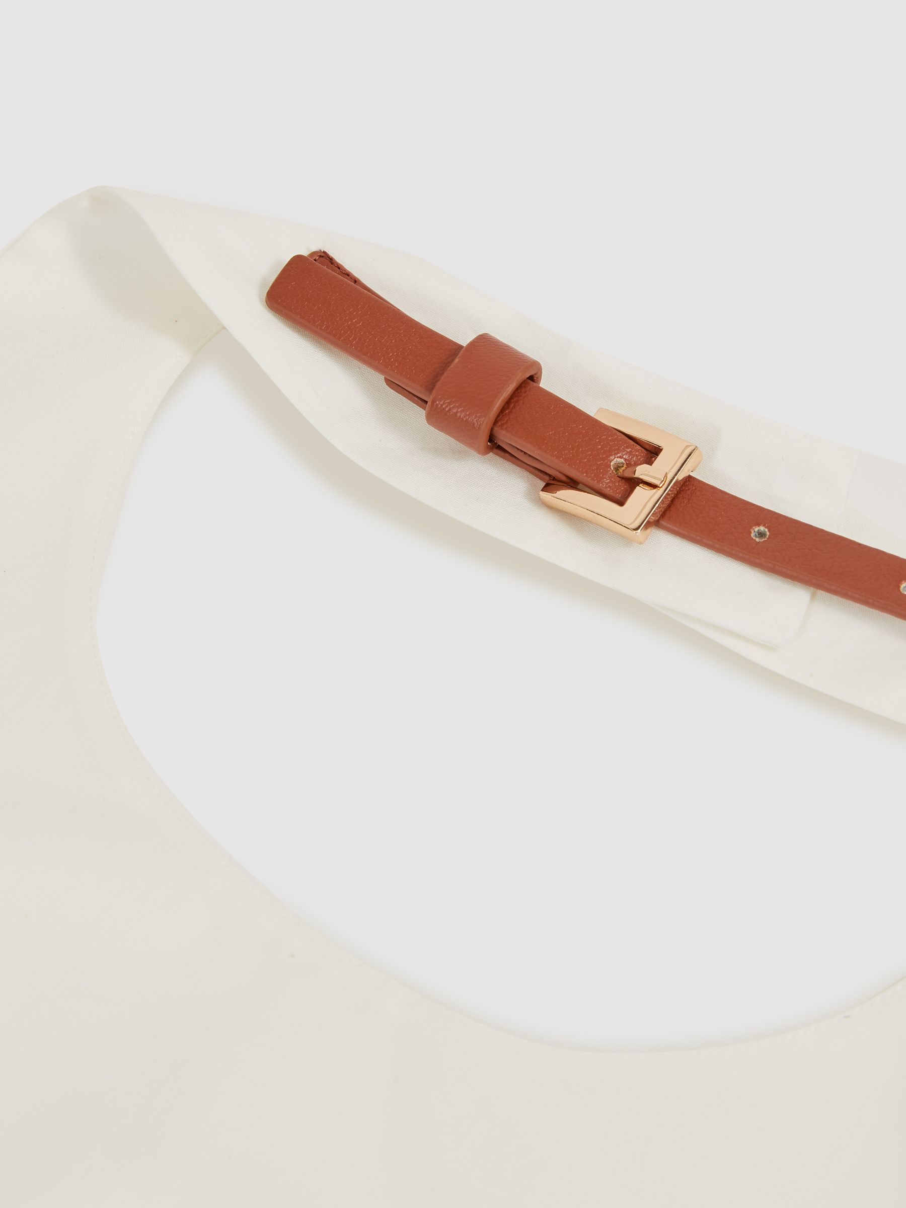 Cotton Belt-Halterneck Top in Ivory - Image 6 of 6