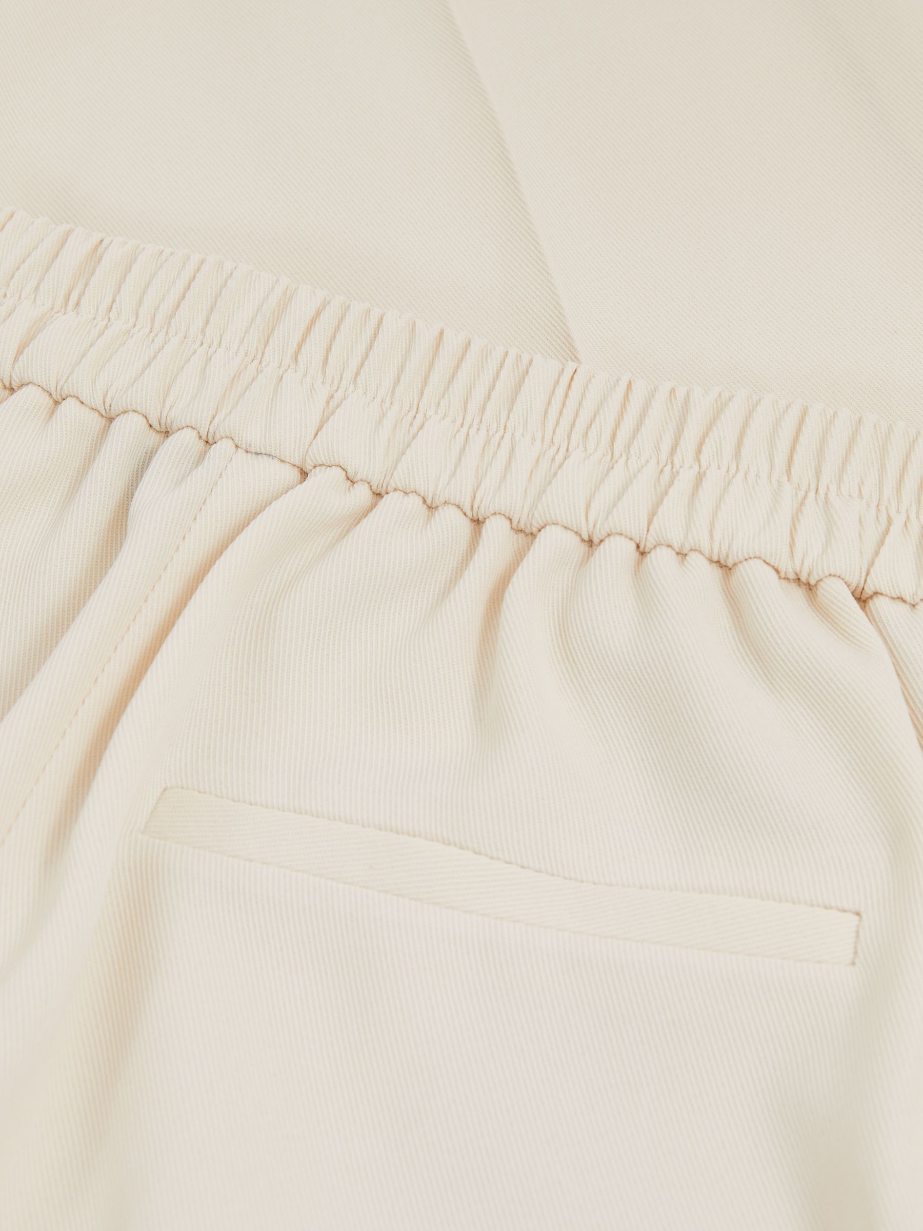 Tapered Elasticated-Waist Trousers in Cream - Image 6 of 6