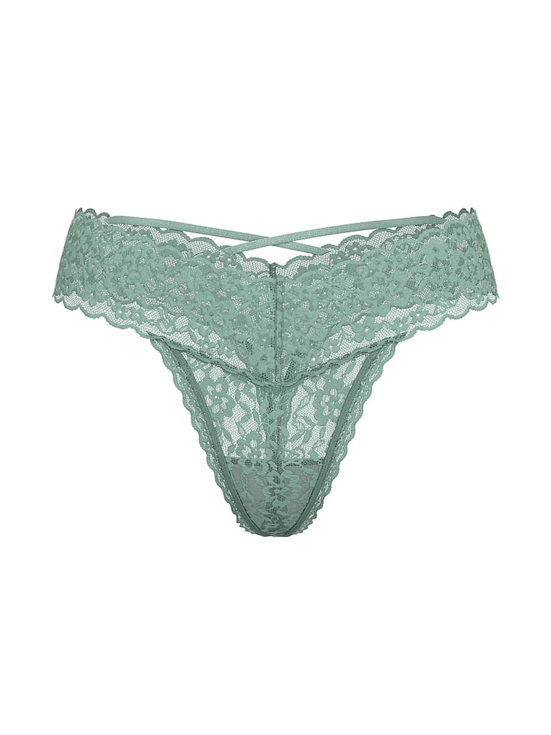 Seasalt Green Thong Strappy Back Knickers - Image 3 of 3