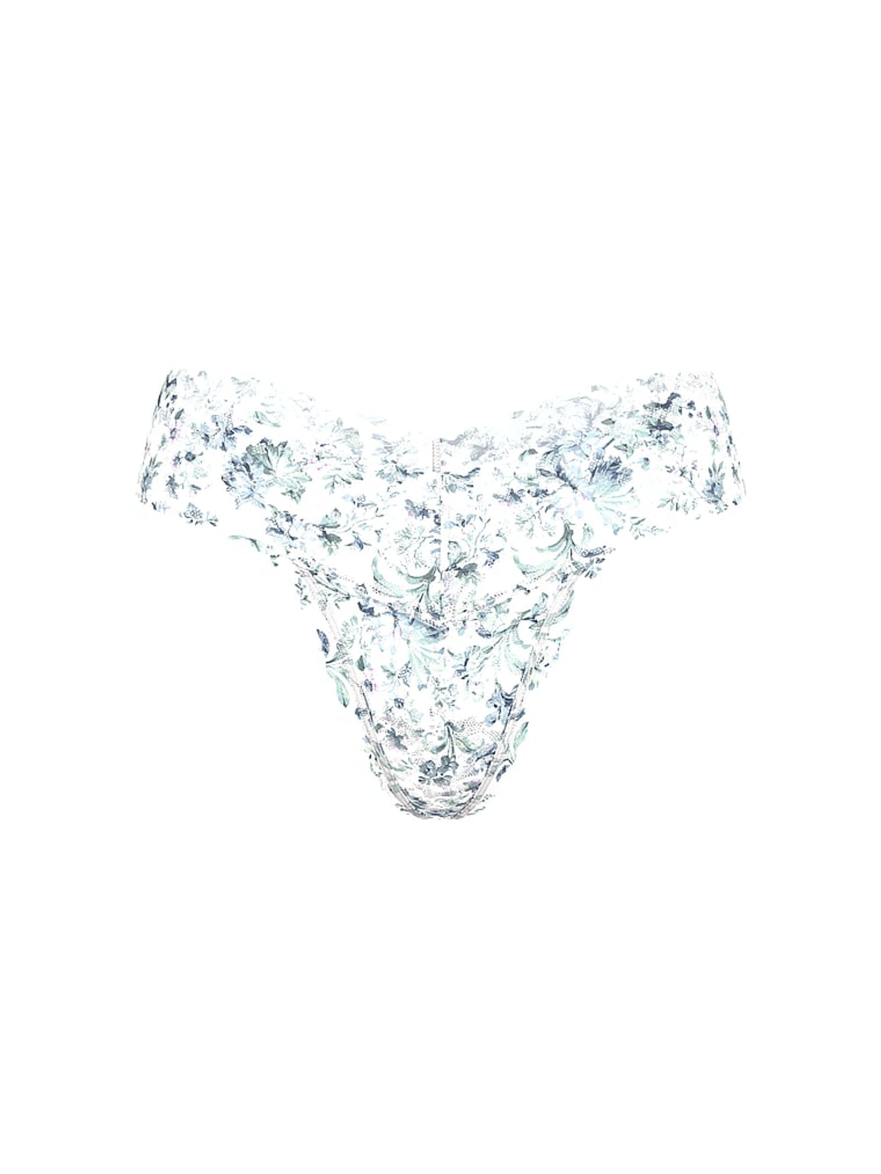 White Floral Thong Knickers - Image 3 of 3