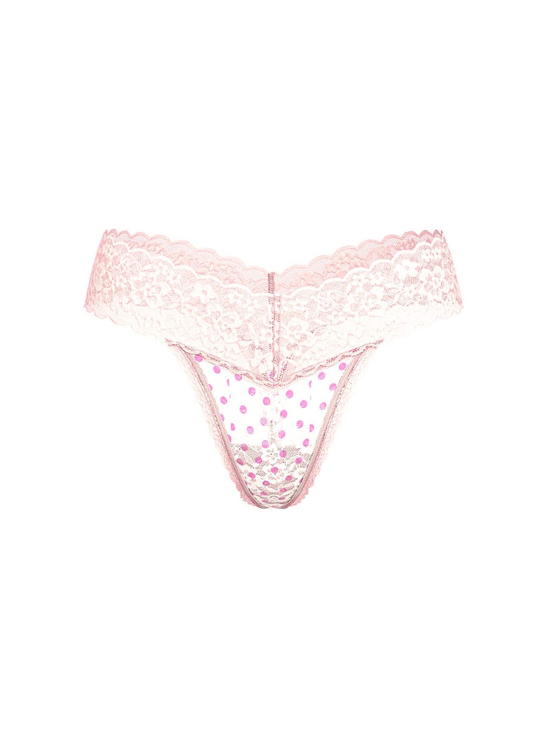 Purest Pink Dot Thong Knickers - Image 3 of 3