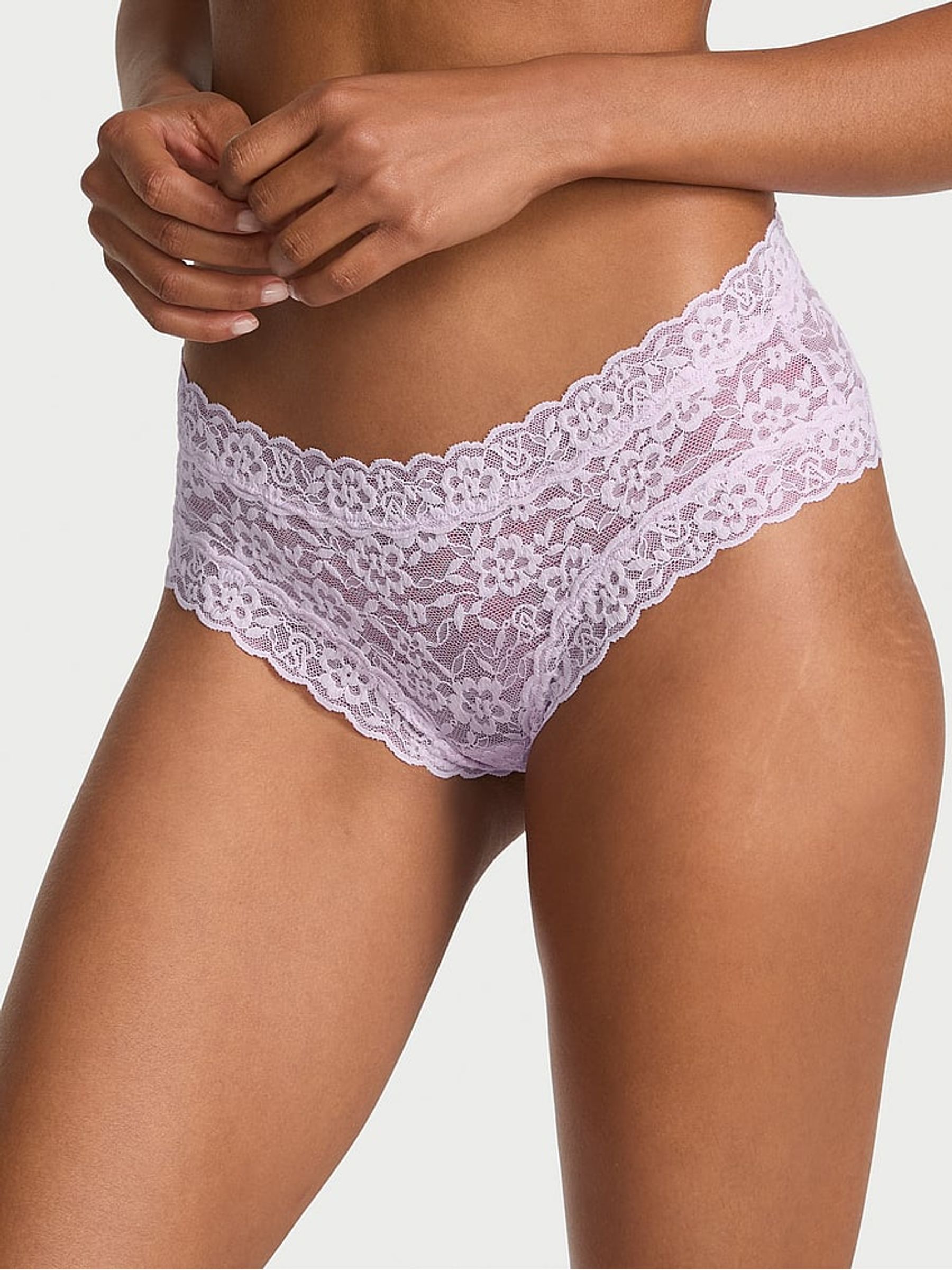 Delicate Violet Purple Cheeky Knickers - Image 1 of 3